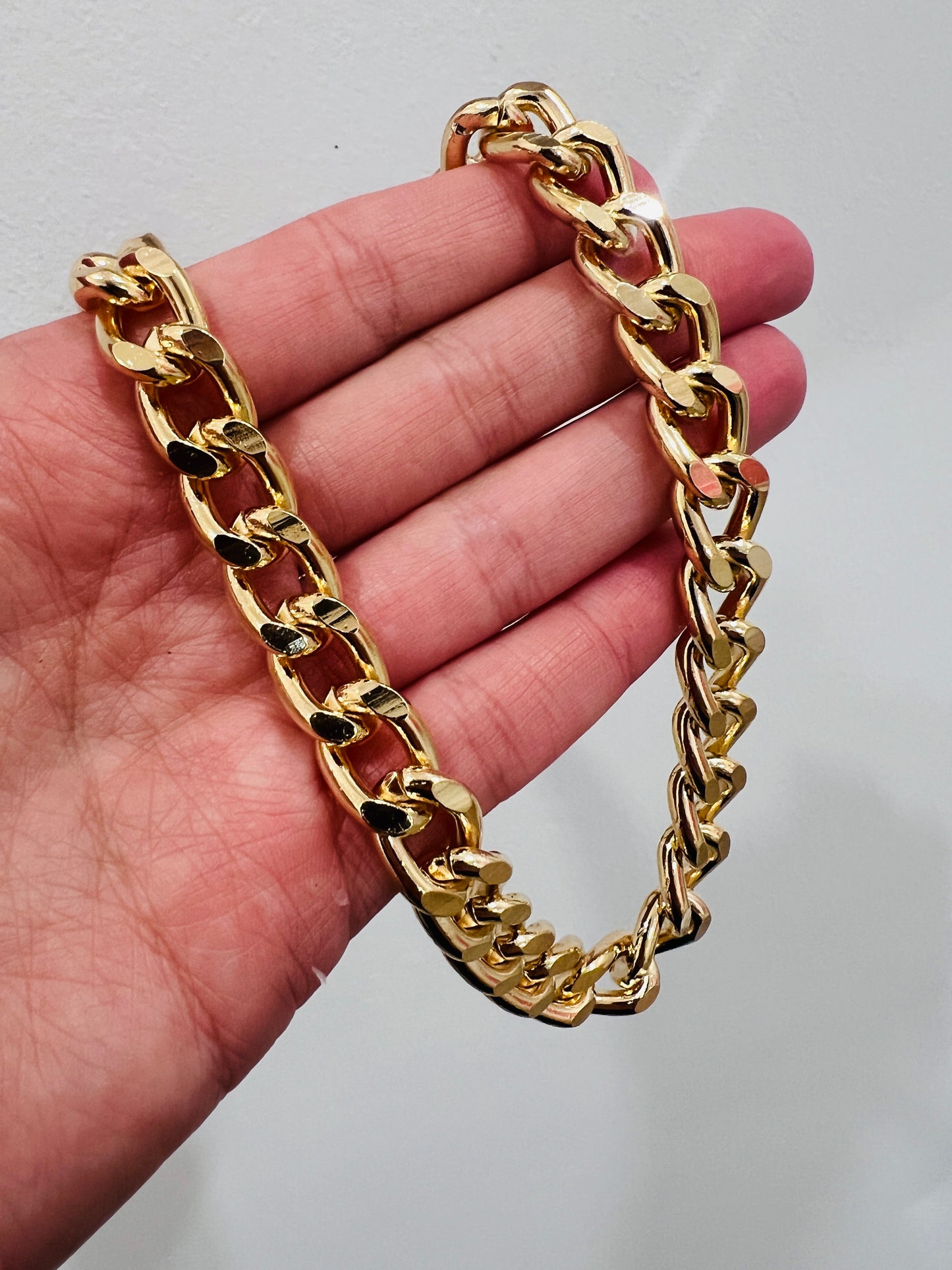 Gold Filled 10mm Curb Necklace