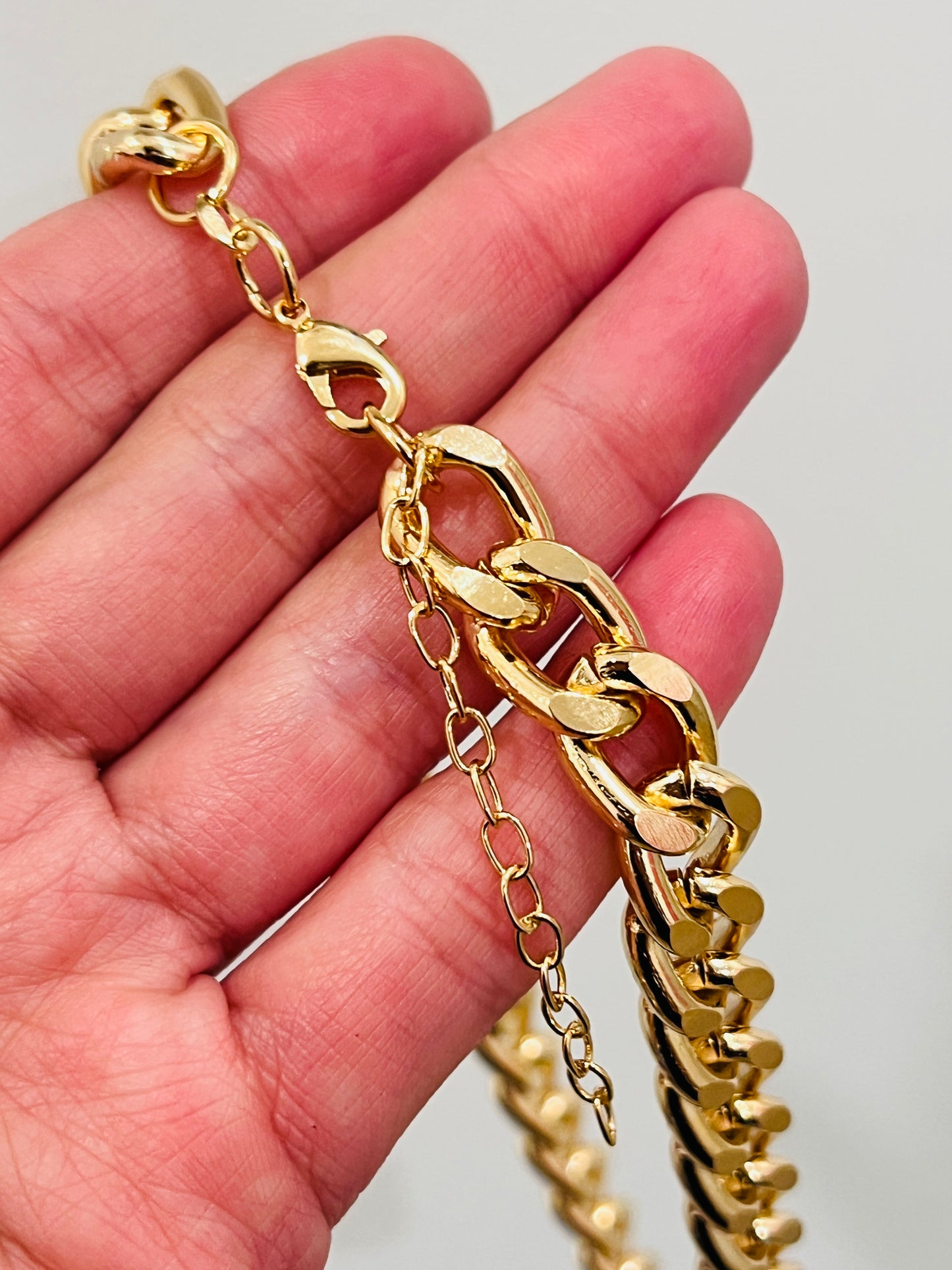 Gold Filled 10mm Curb Necklace