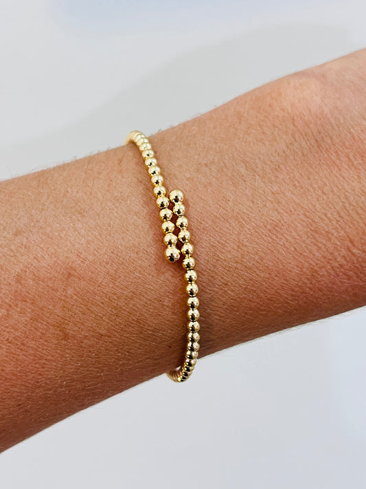 Gold Filled Beaded Bangle