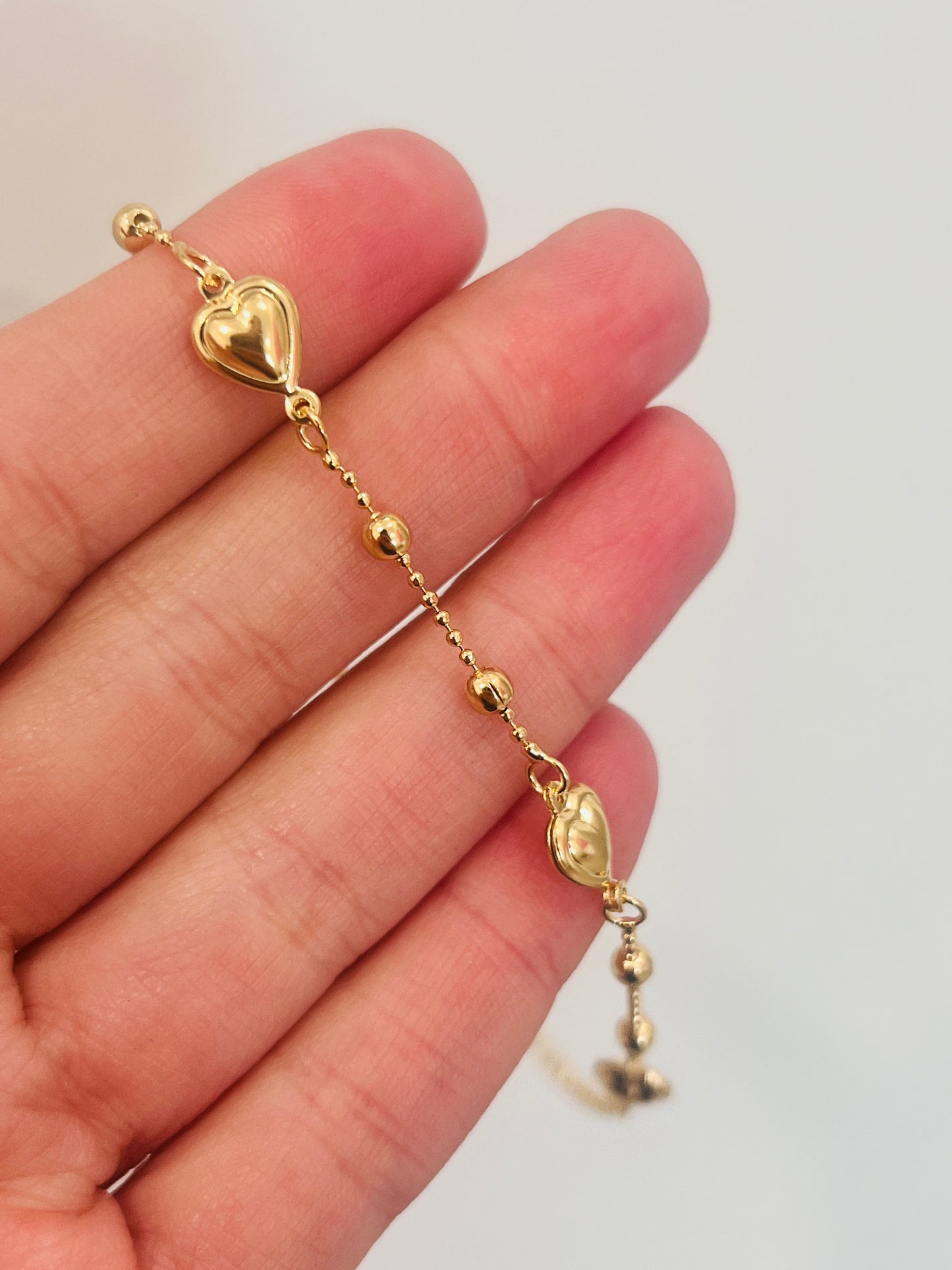 Gold Filled Heart Anklet