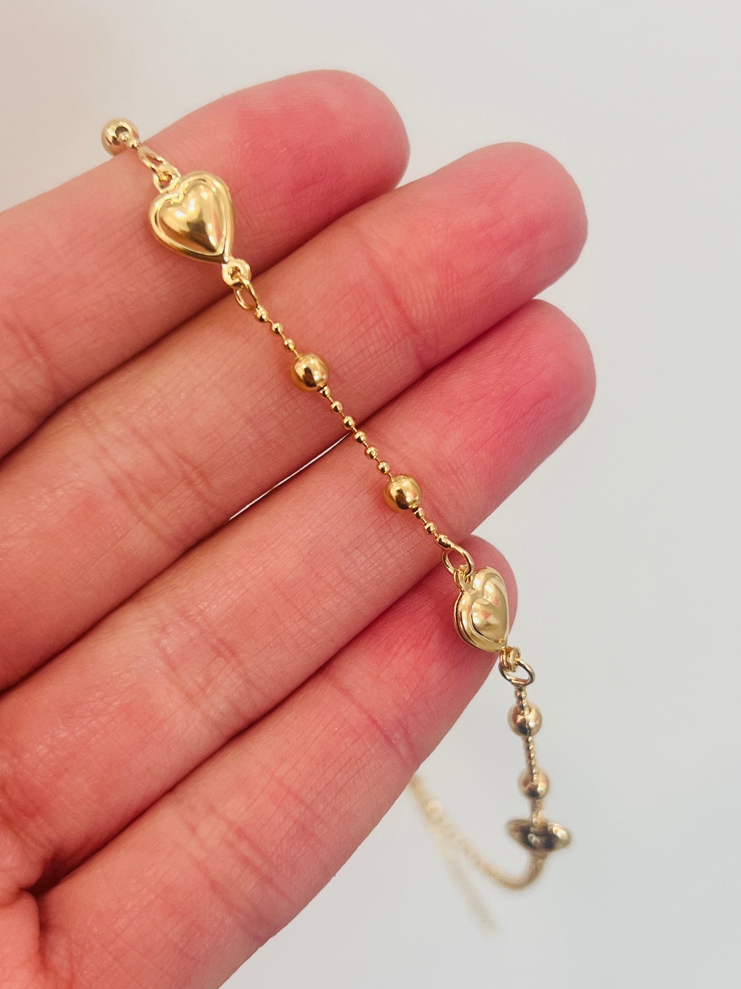 Gold Filled Heart Anklet