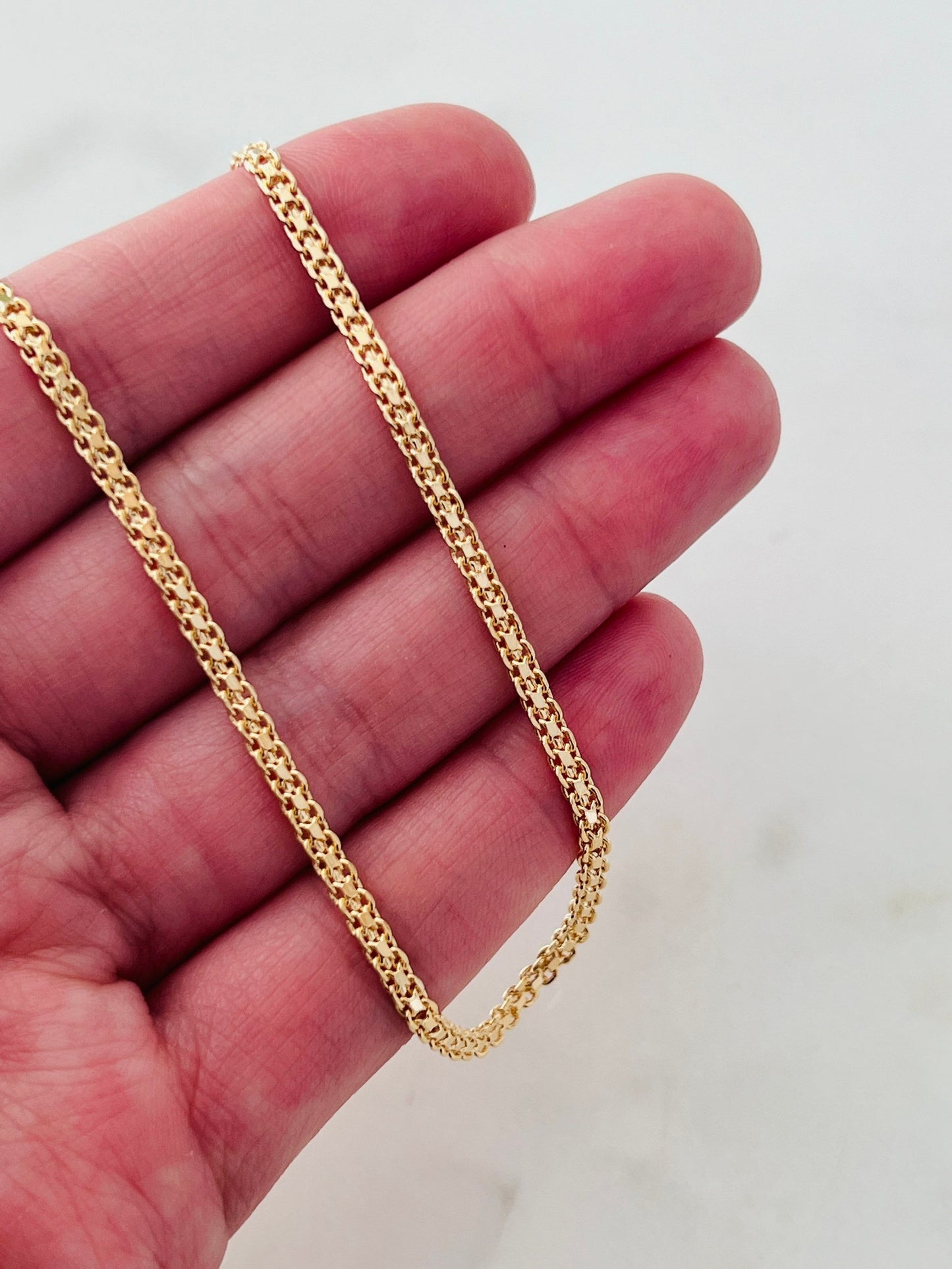 Gold Filled 2mm Mesh Anklet