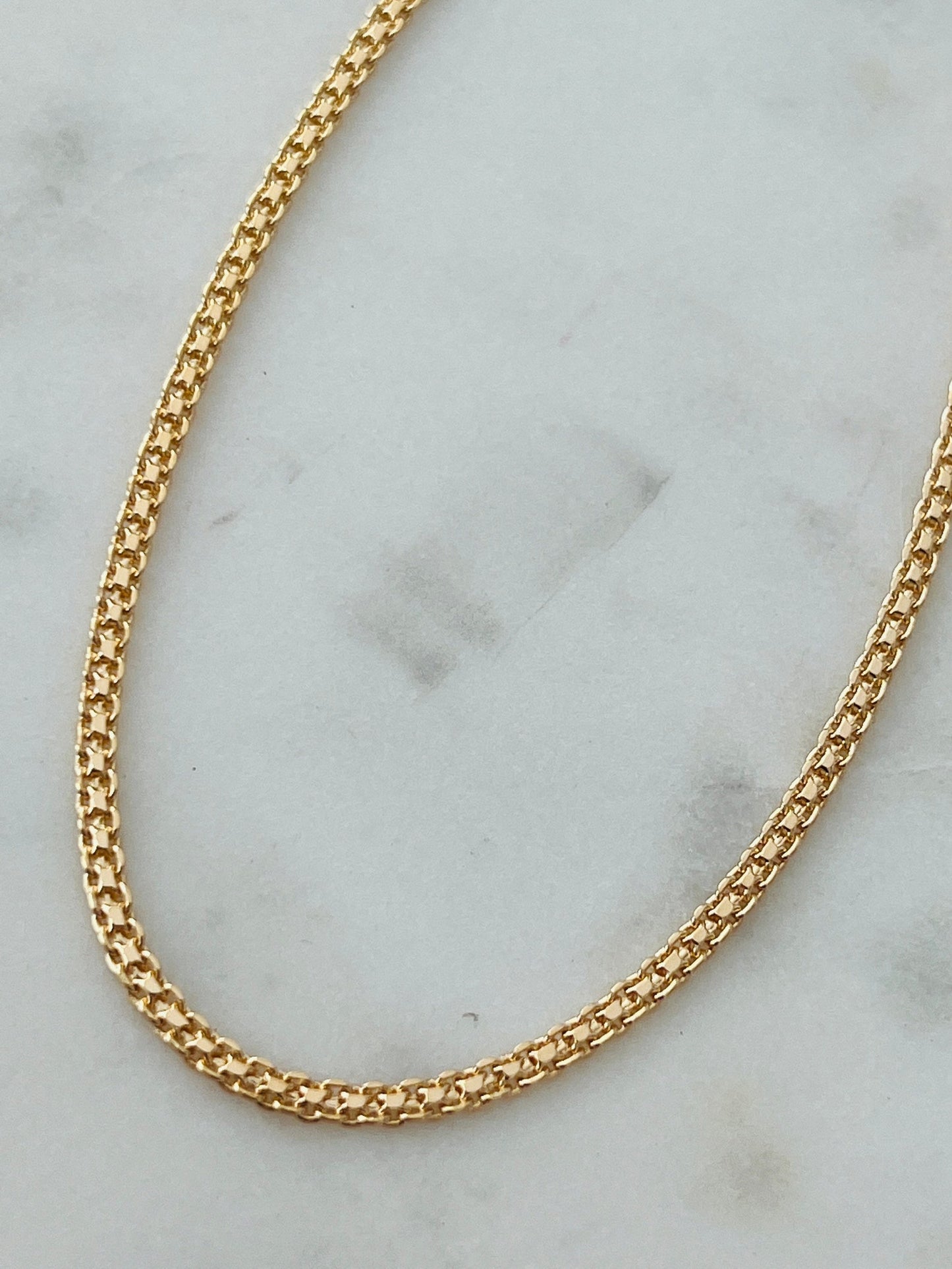 Gold Filled 2mm Mesh Anklet