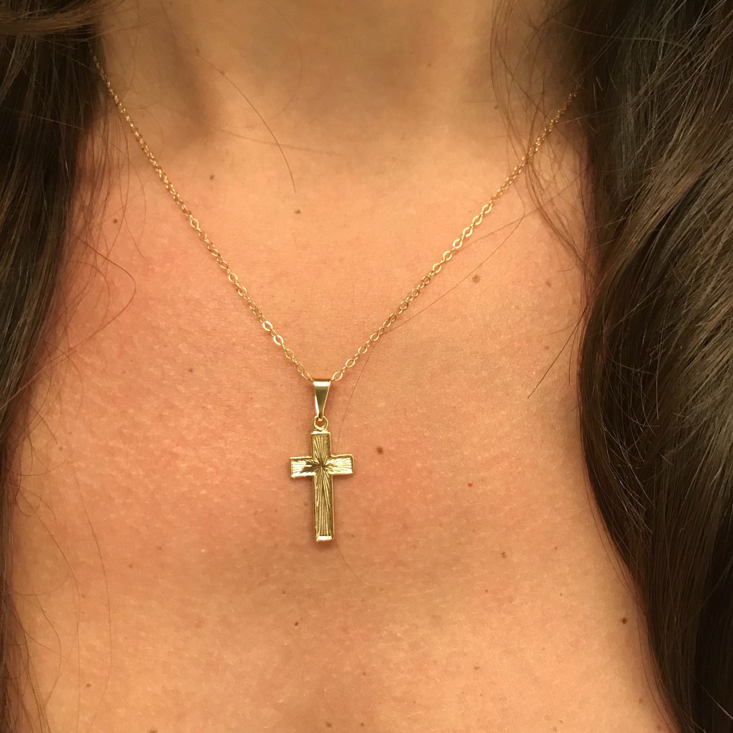 Gold Filled Cross Necklace