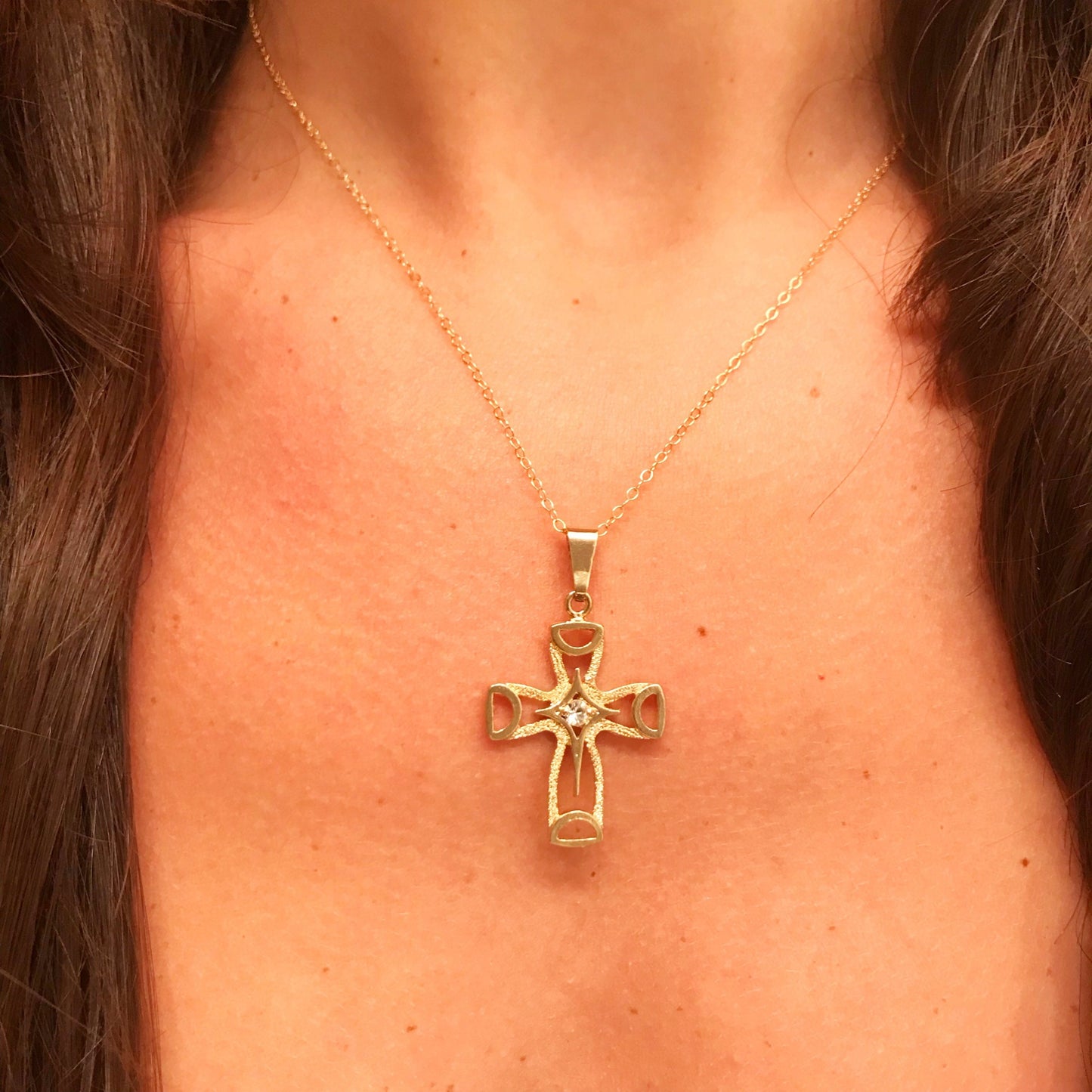 Gold Filled Cross Necklace