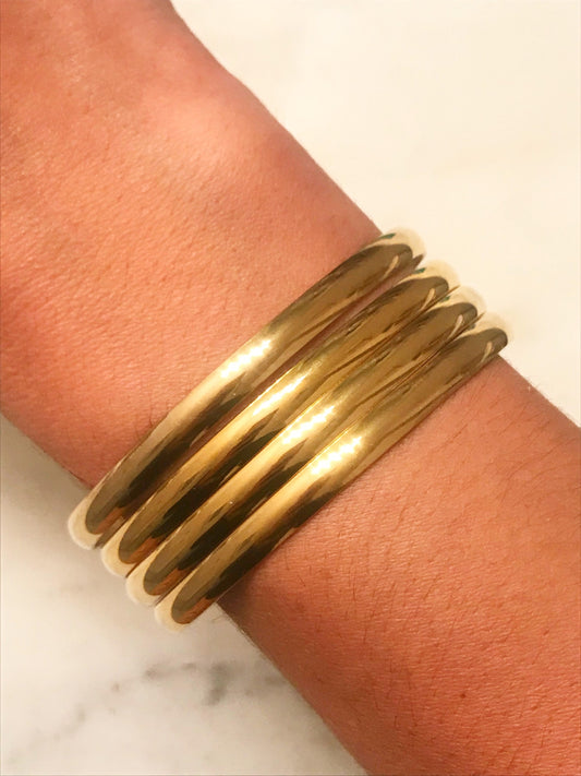 Gold Plated Stainless Steel Bangle