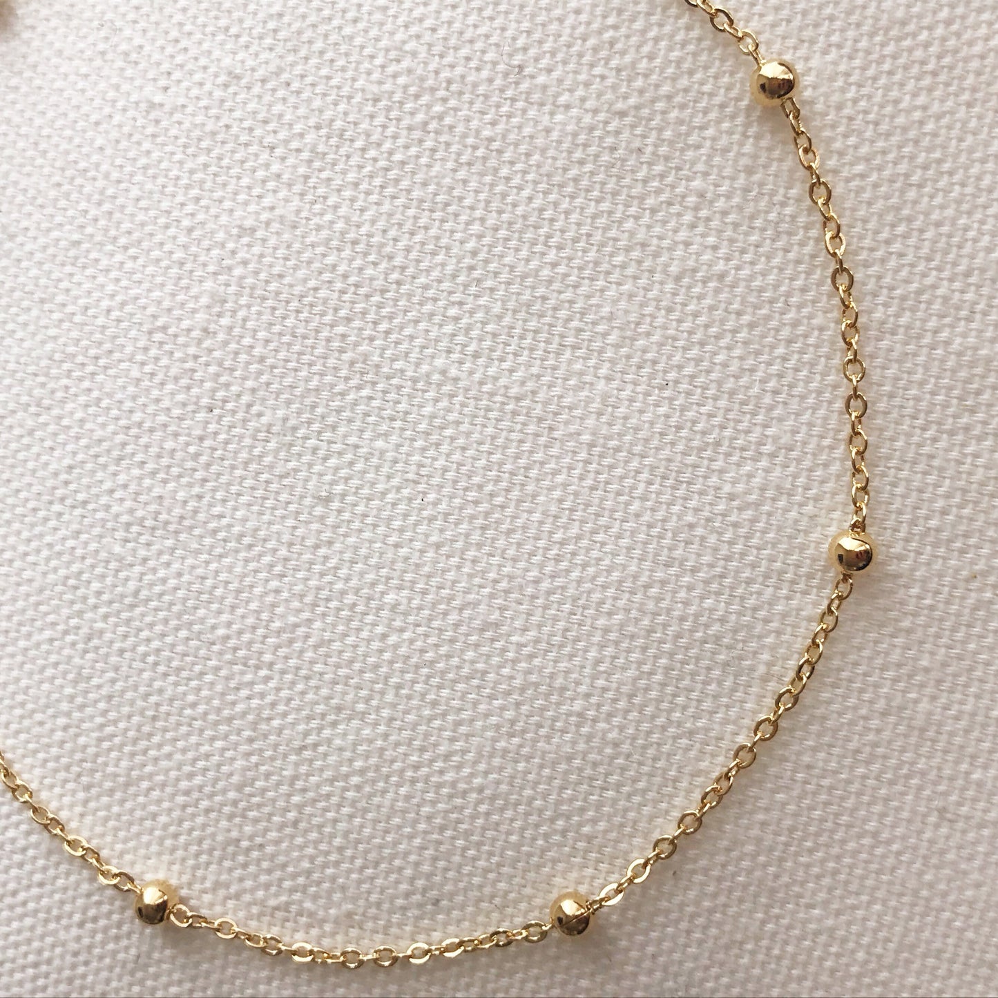 Gold Filled Cable Ball Anklet