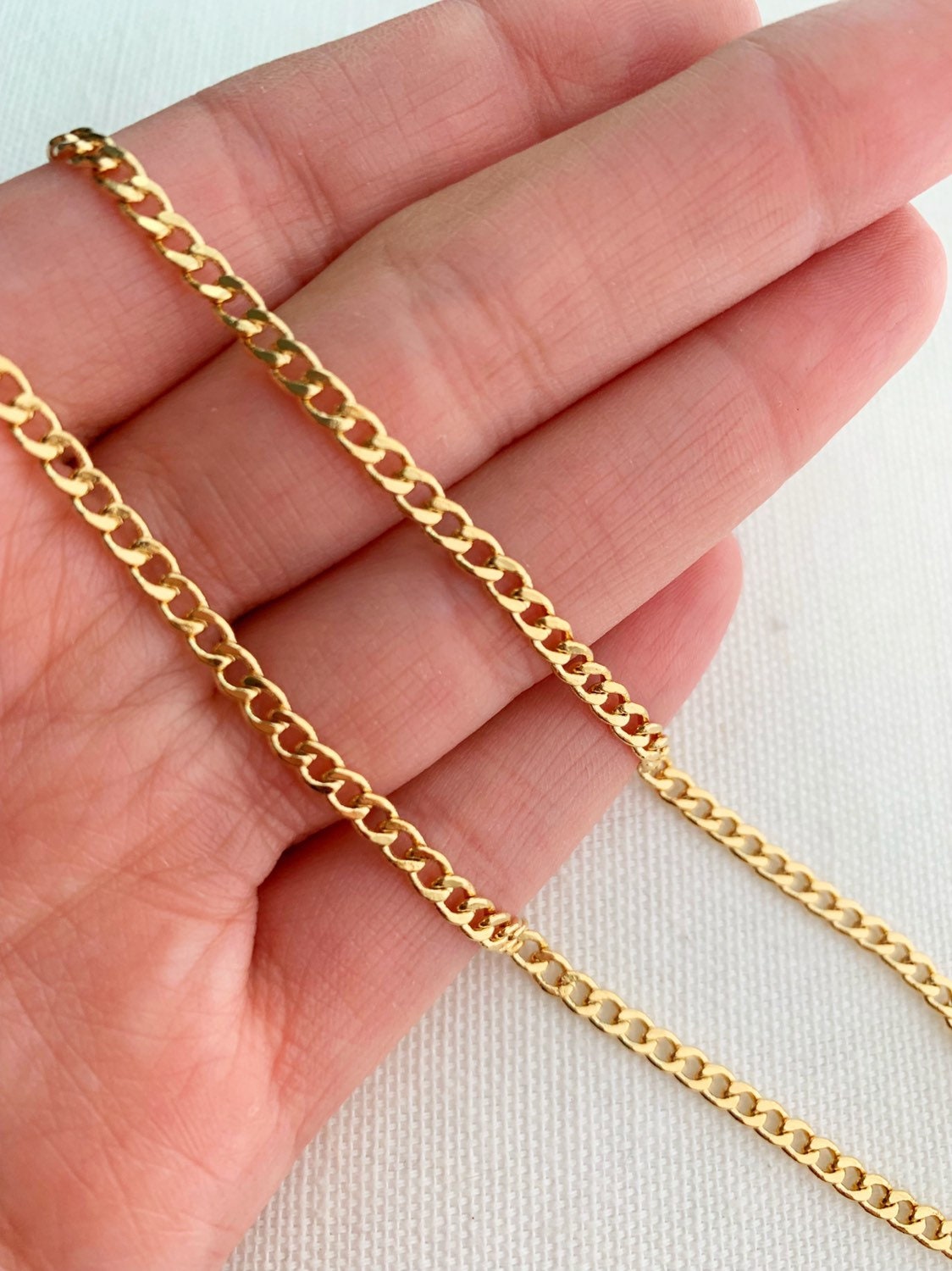 Gold Filled 2.5mm Curb Necklace