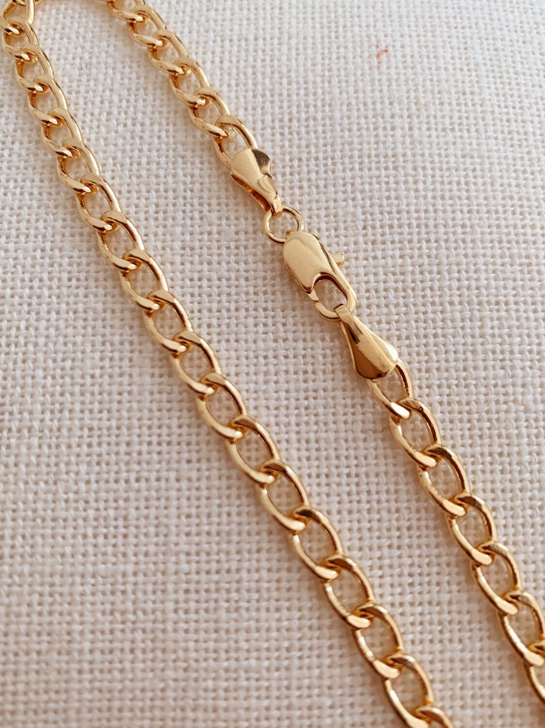 Gold Filled 5mm Curb Anklet