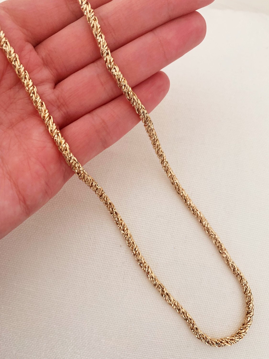 Gold Filled 4mm Wheat Necklace