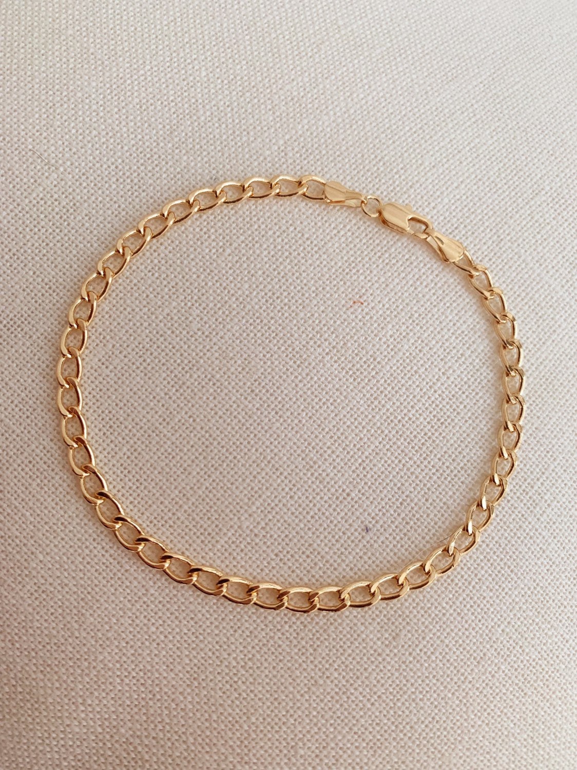 Gold Filled 5mm Curb Anklet