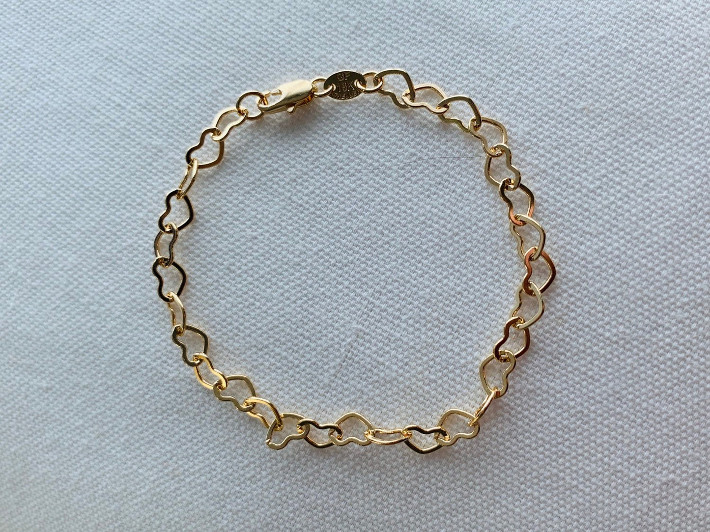 Gold Filled 6mm Heart Anklet