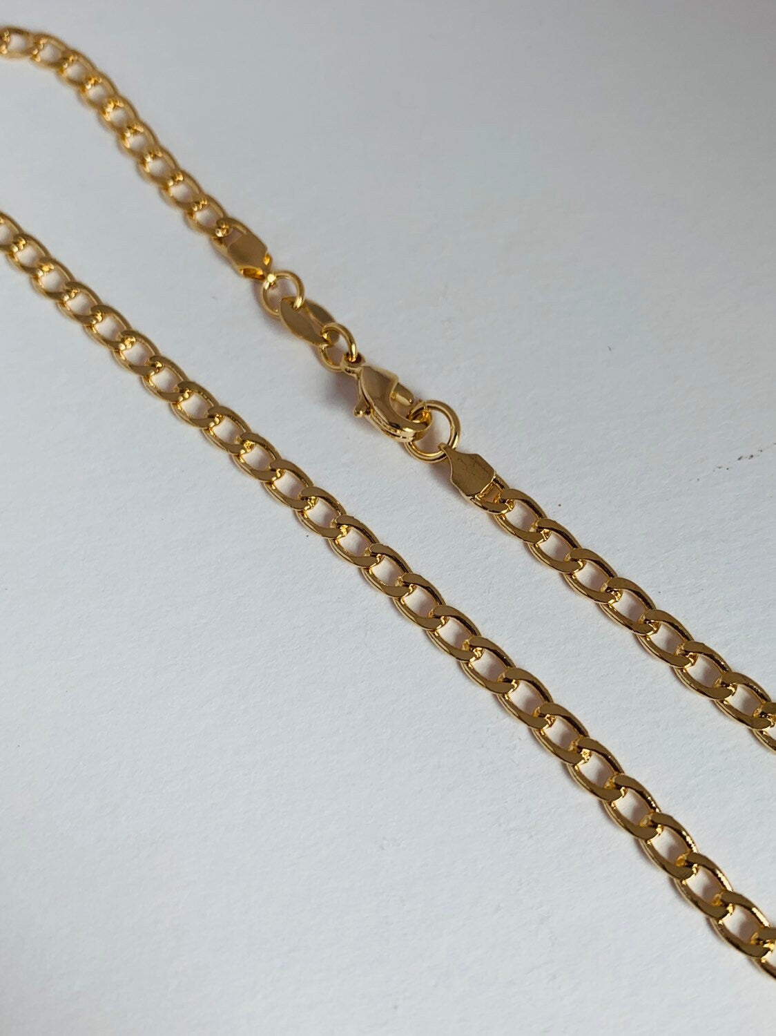 Gold Filled Curb Chain Anklet, Gold Layering Anklet, Gold Chain Anklet, Curb Chain Anklet 18kt, Dainty Chain Bracelet, Anklets