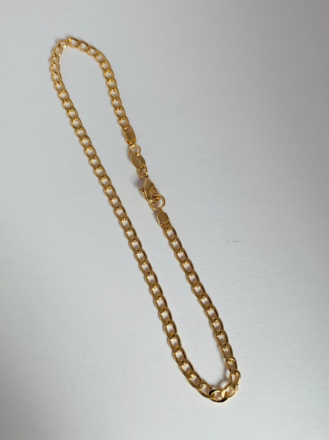 Gold Filled Curb Chain Anklet, Gold Layering Anklet, Gold Chain Anklet, Curb Chain Anklet 18kt, Dainty Chain Bracelet, Anklets