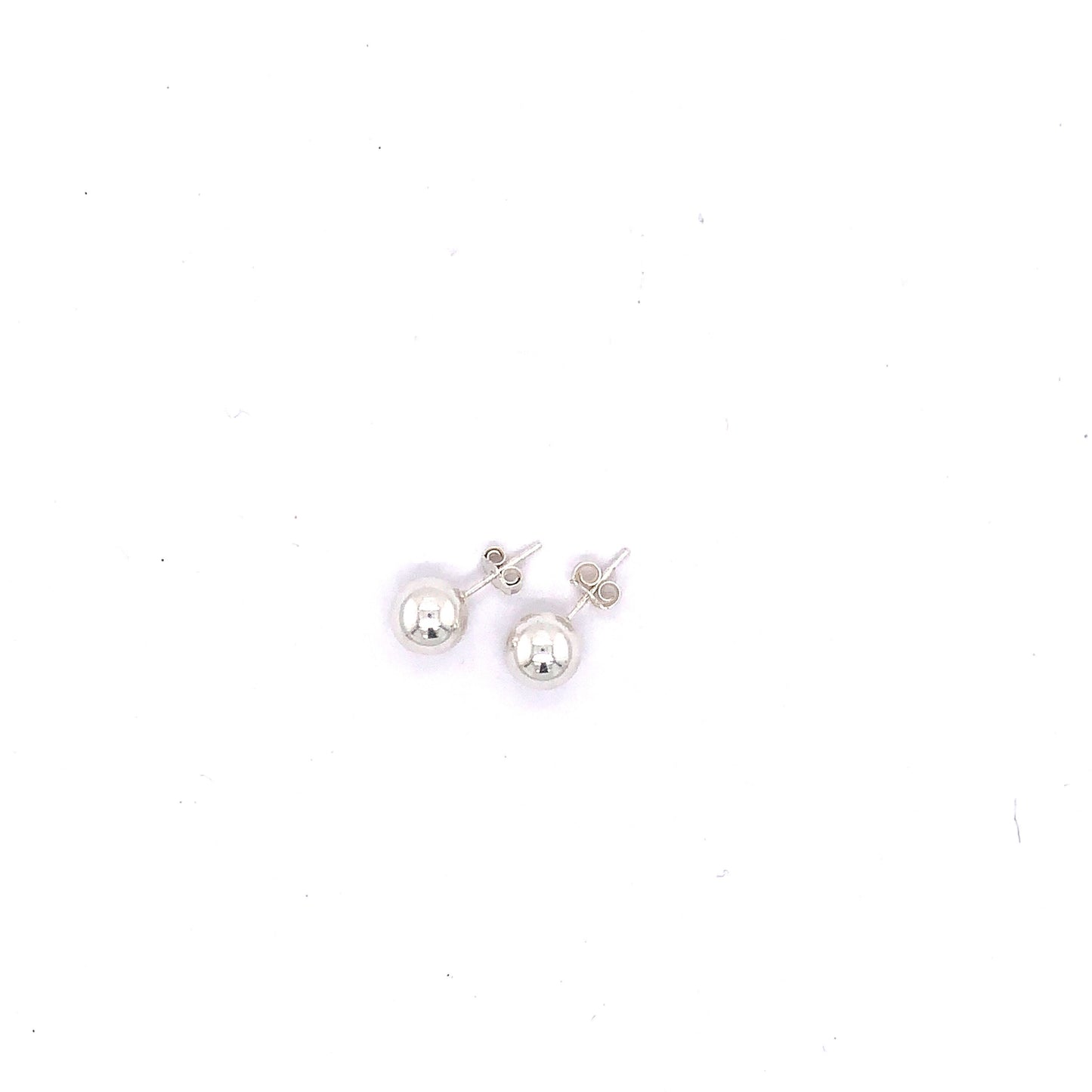 Sterling Silver 8mm Stud Earrings