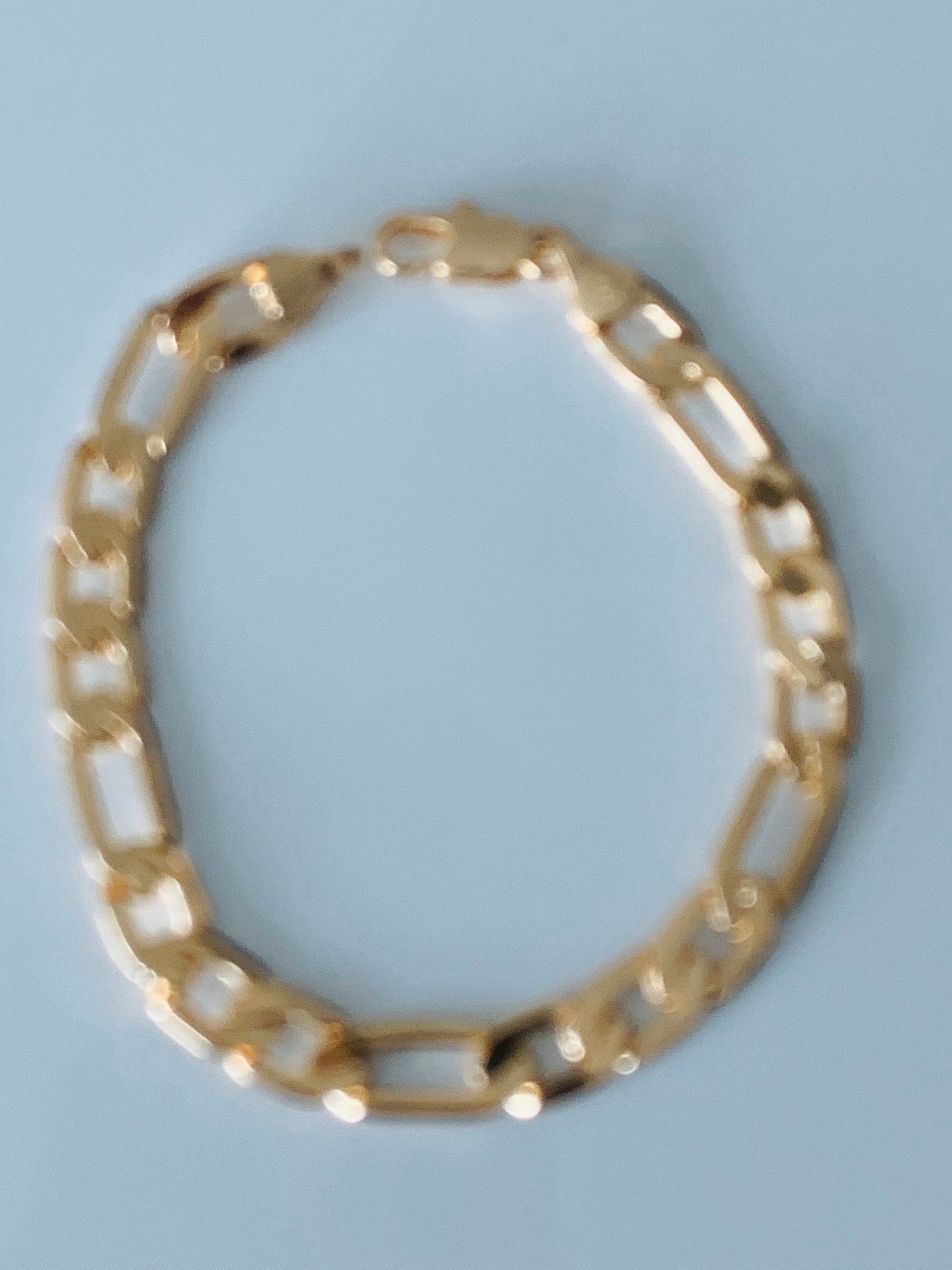 Gold Filled 7.5mm Figaro Bracelet