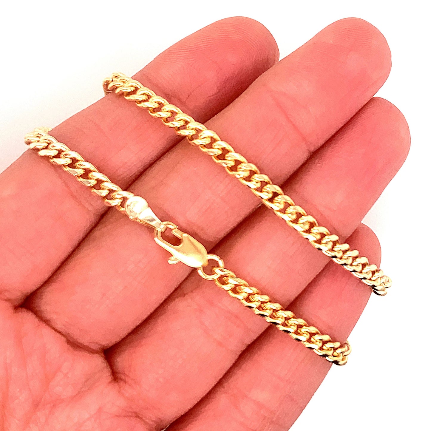 Gold Filled 3mm Curb Anklet