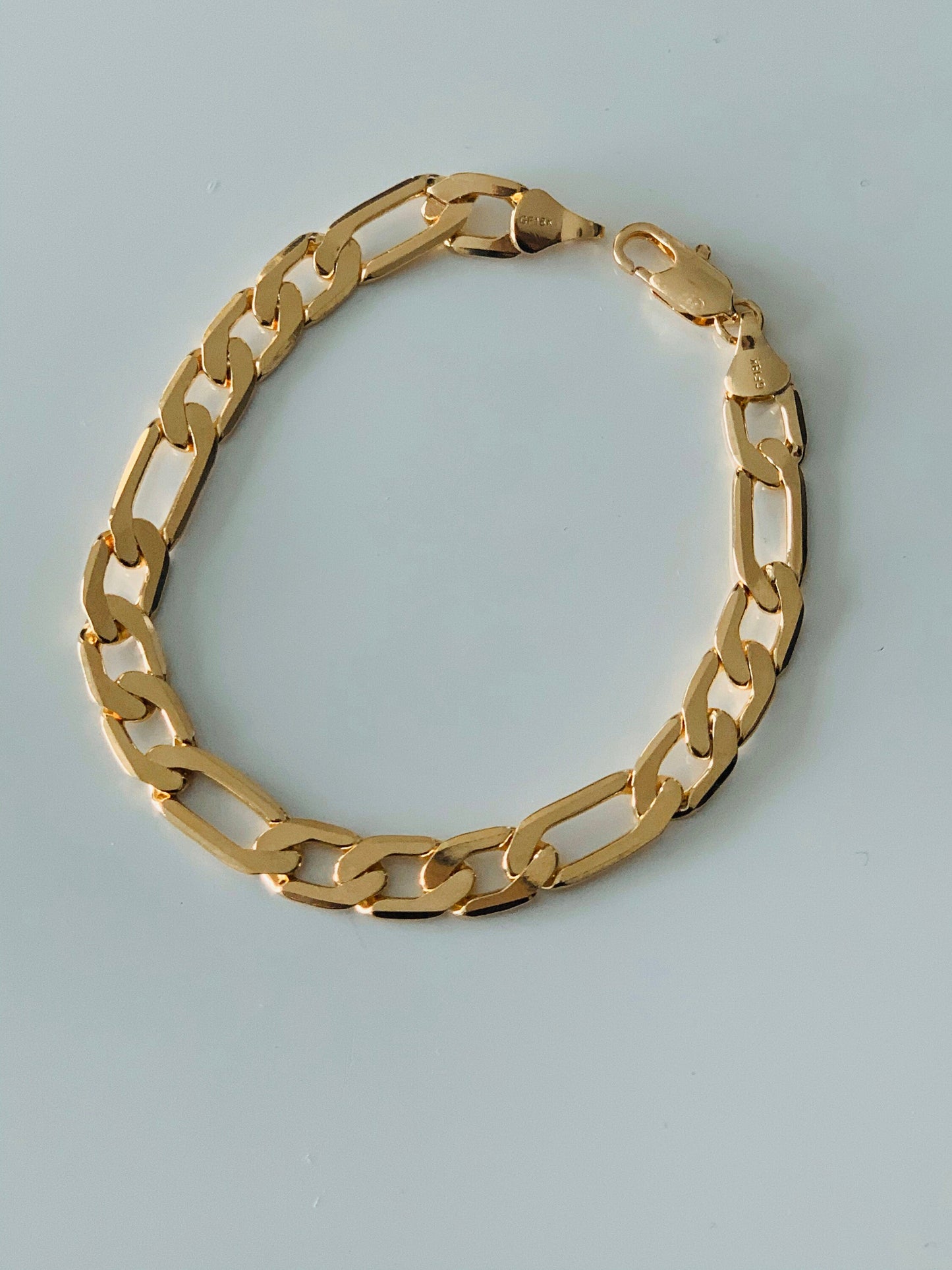 Gold Filled 7.5mm Figaro Bracelet