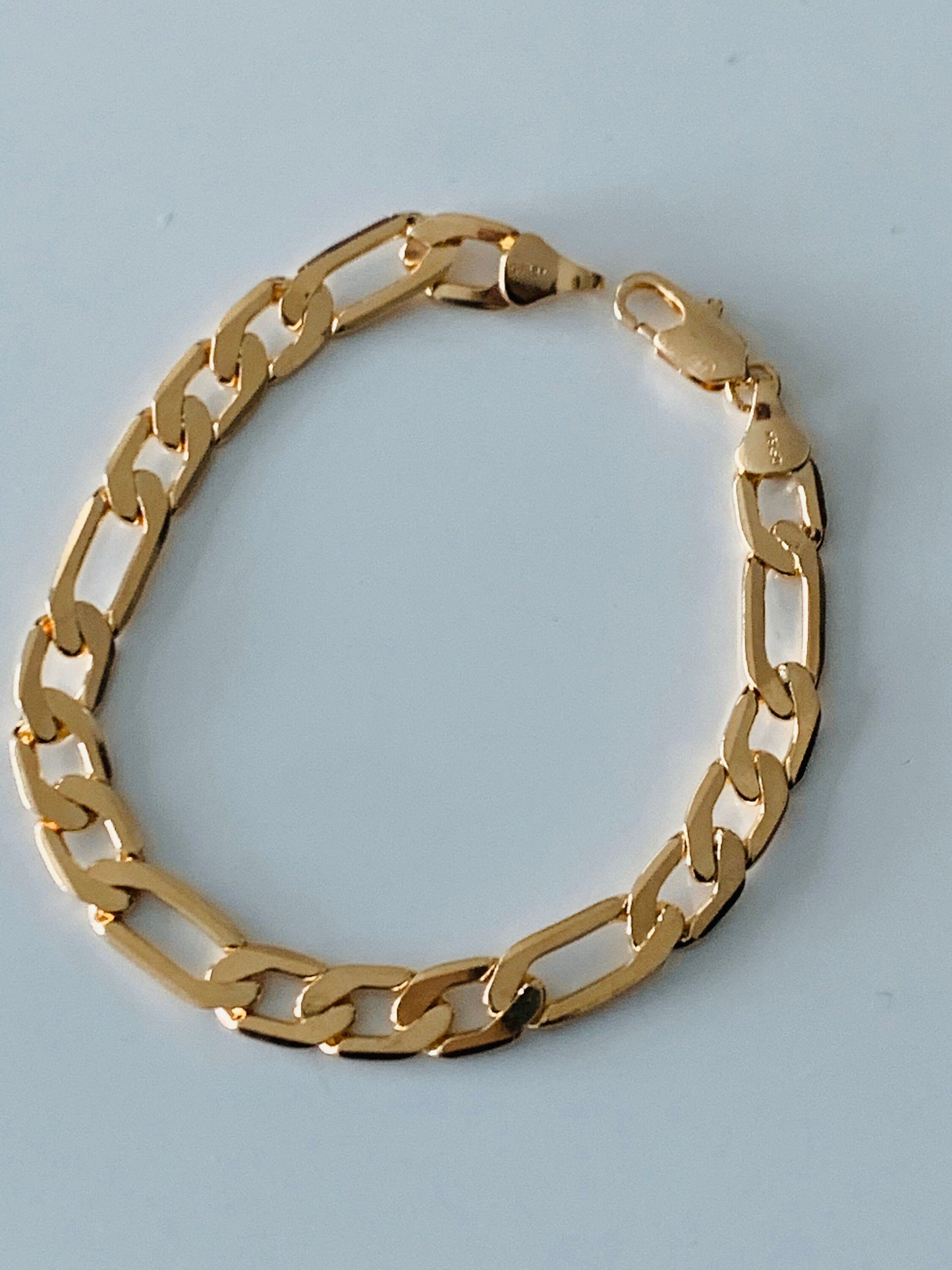 Gold Filled 7.5mm Figaro Bracelet