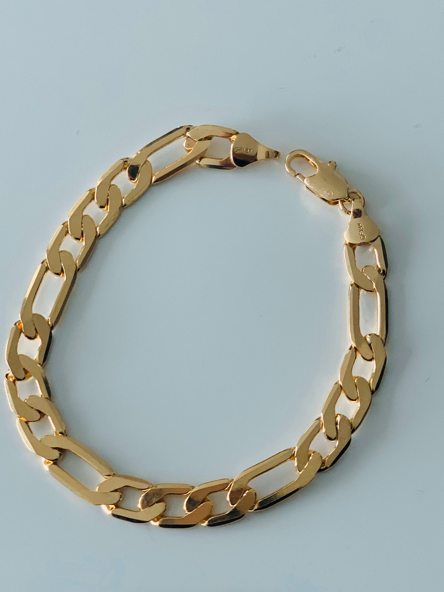 Gold Filled 7.5mm Figaro Bracelet