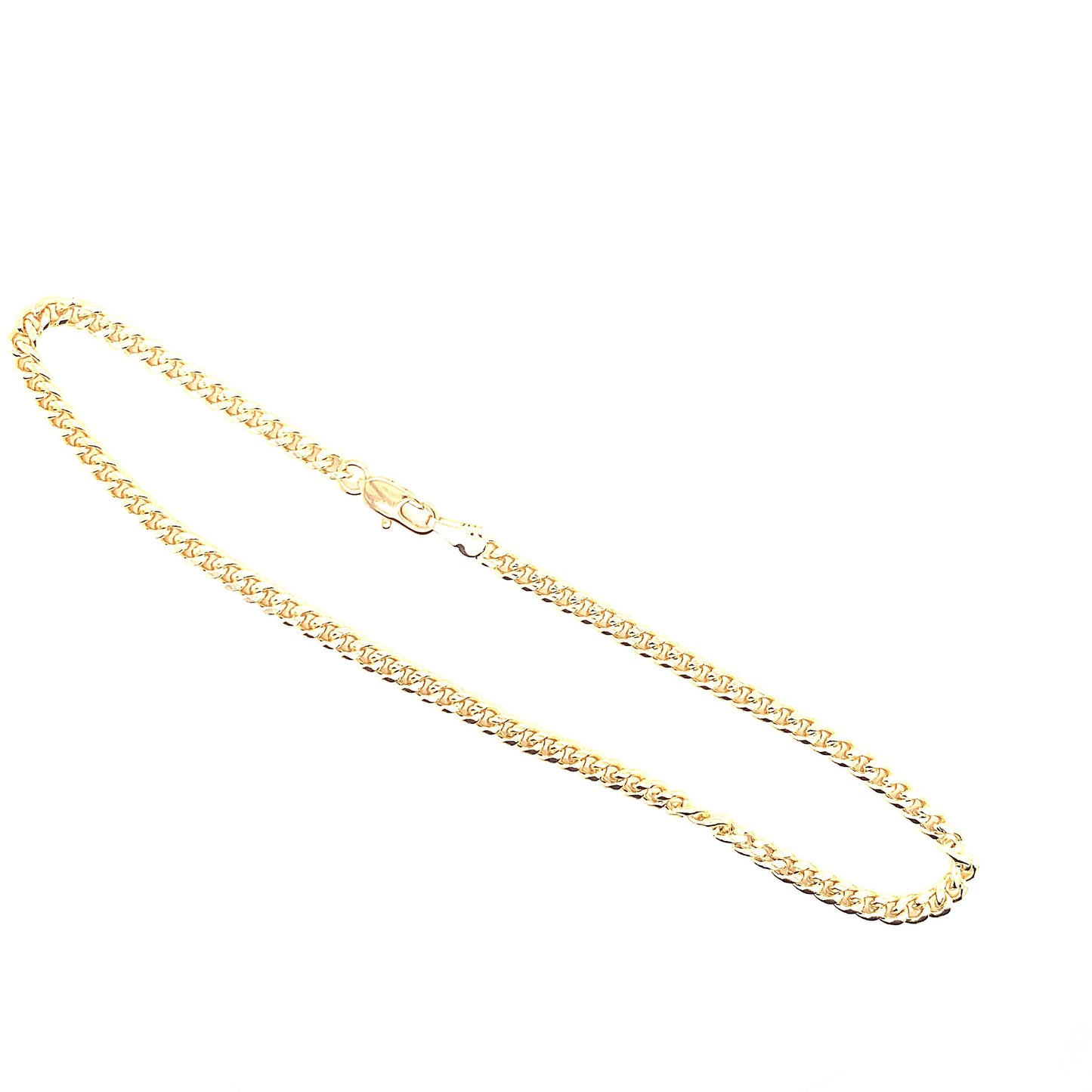 Gold Filled 3mm Curb Anklet