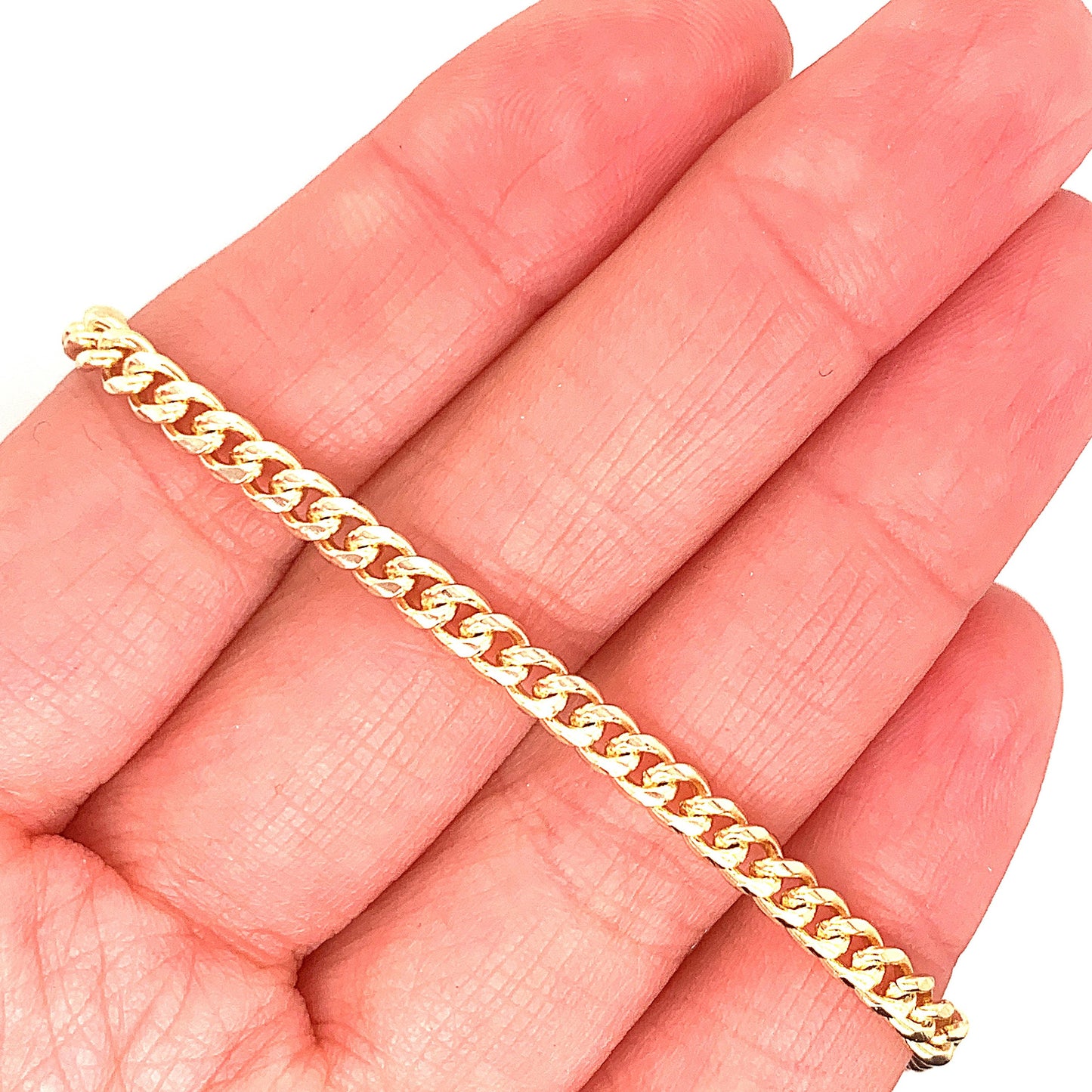 Gold Filled 3mm Curb Anklet