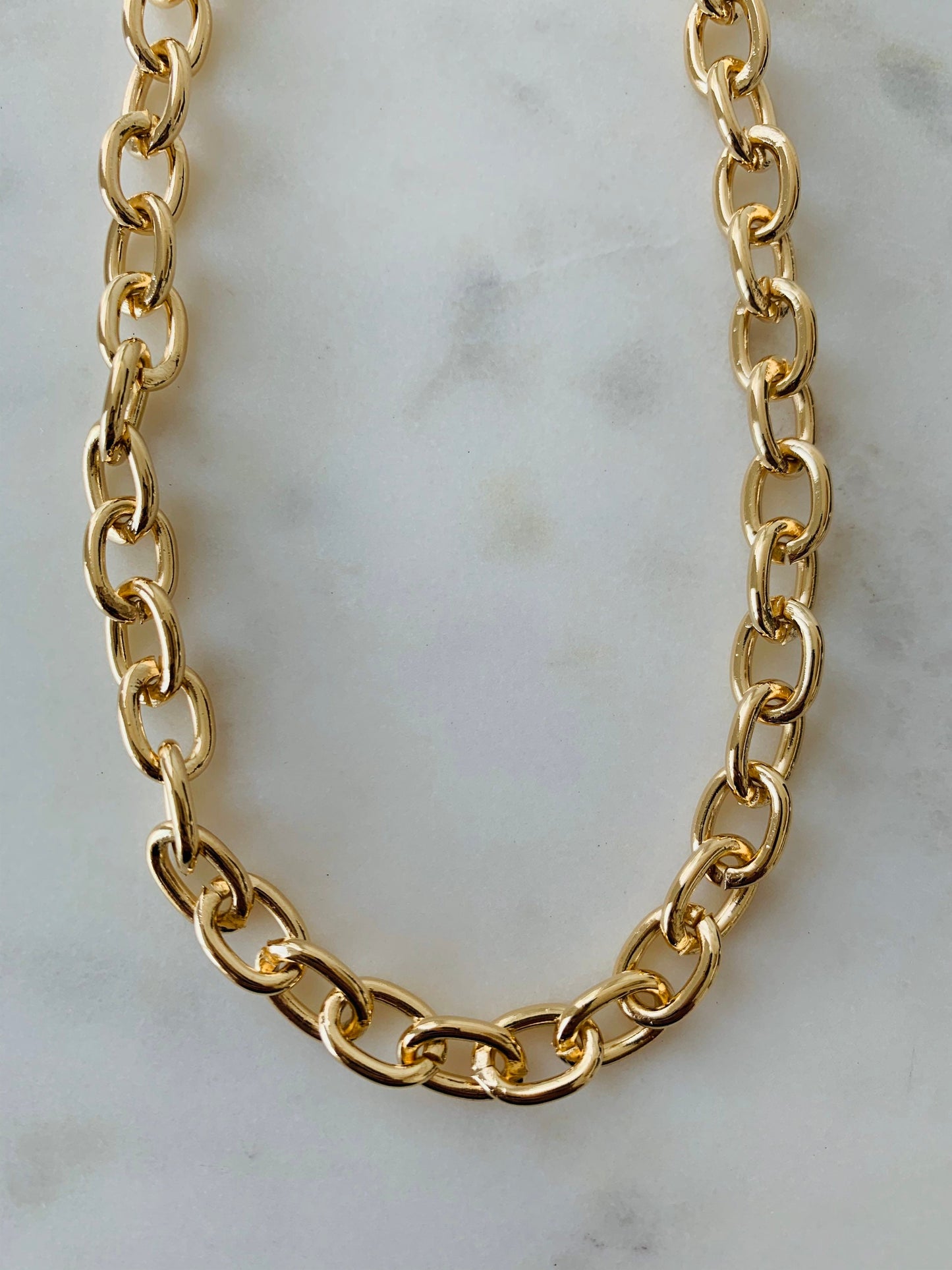 Gold Filled 8mm Hollow Cable Necklace