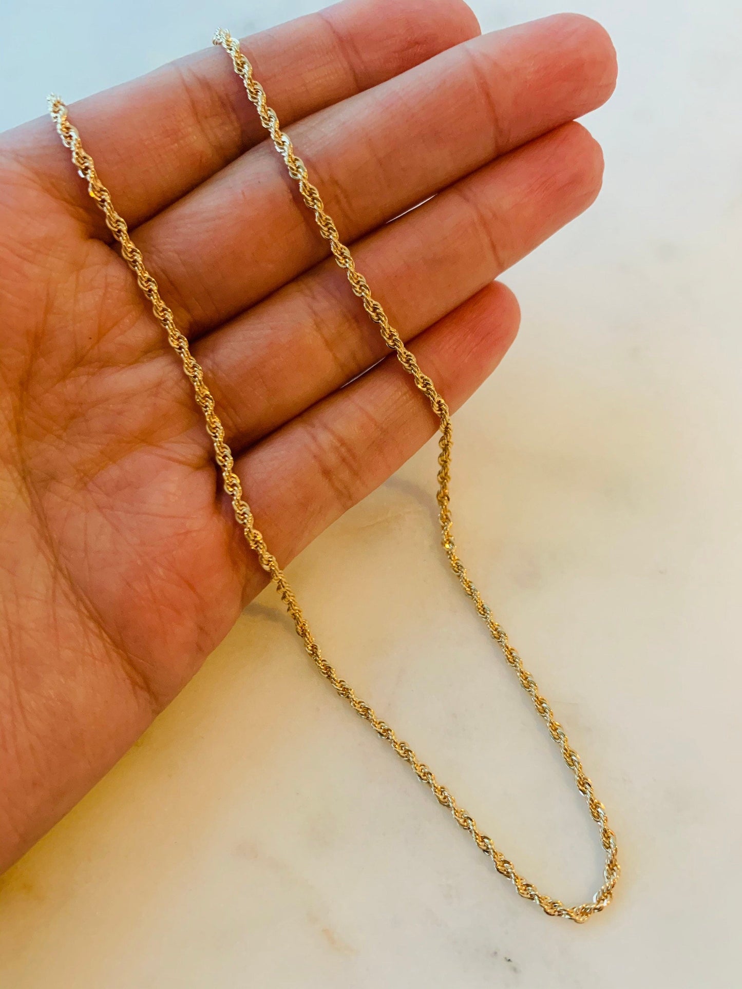 Rope Necklace, Rope Chain, Men's Chain, Gold Filled Necklace, Mens Jewelry, Mens Necklace, Mens Gift, Jewelry for Men,Necklace for Men, Gift