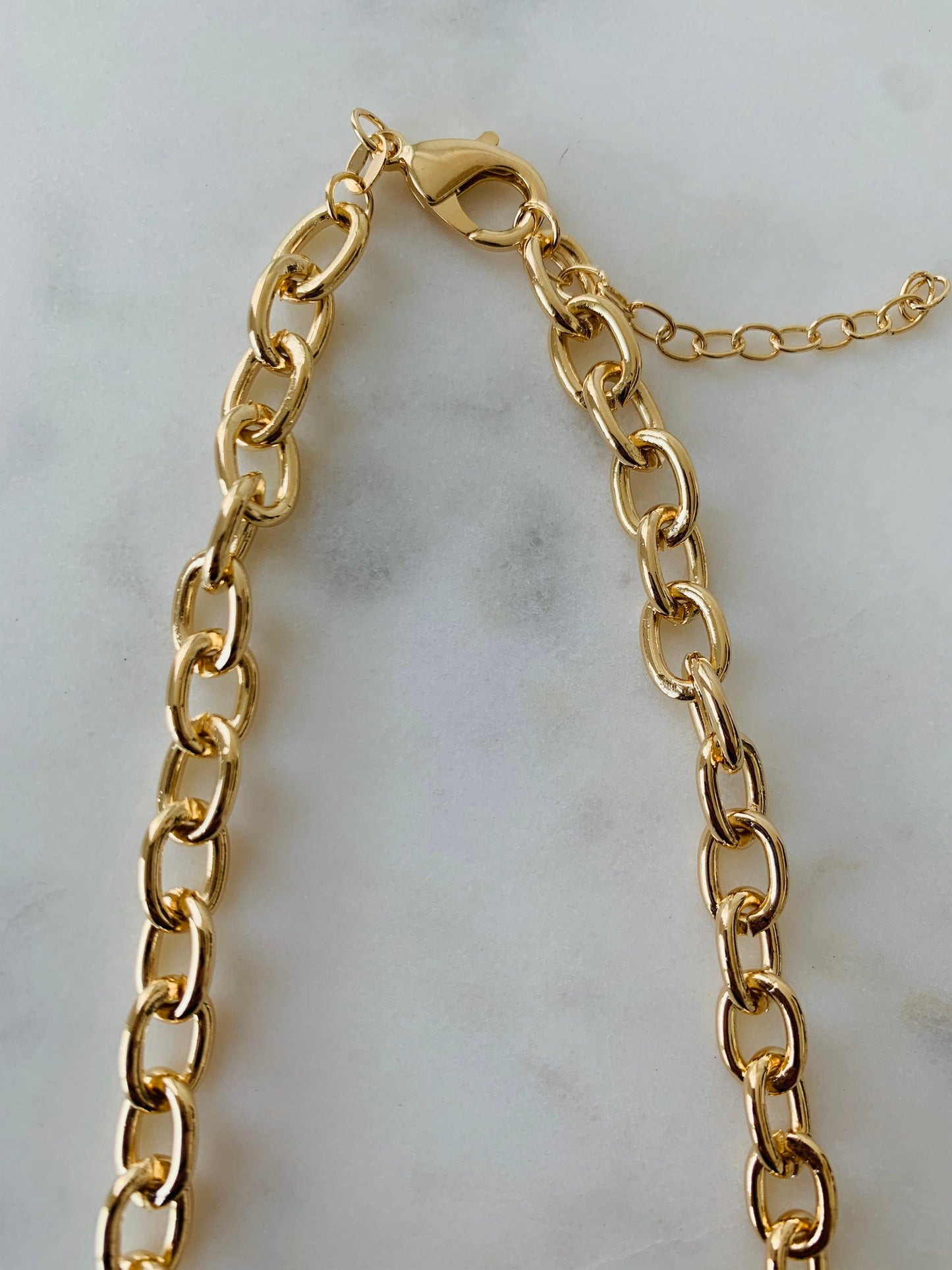 Gold Filled 8mm Hollow Cable Necklace