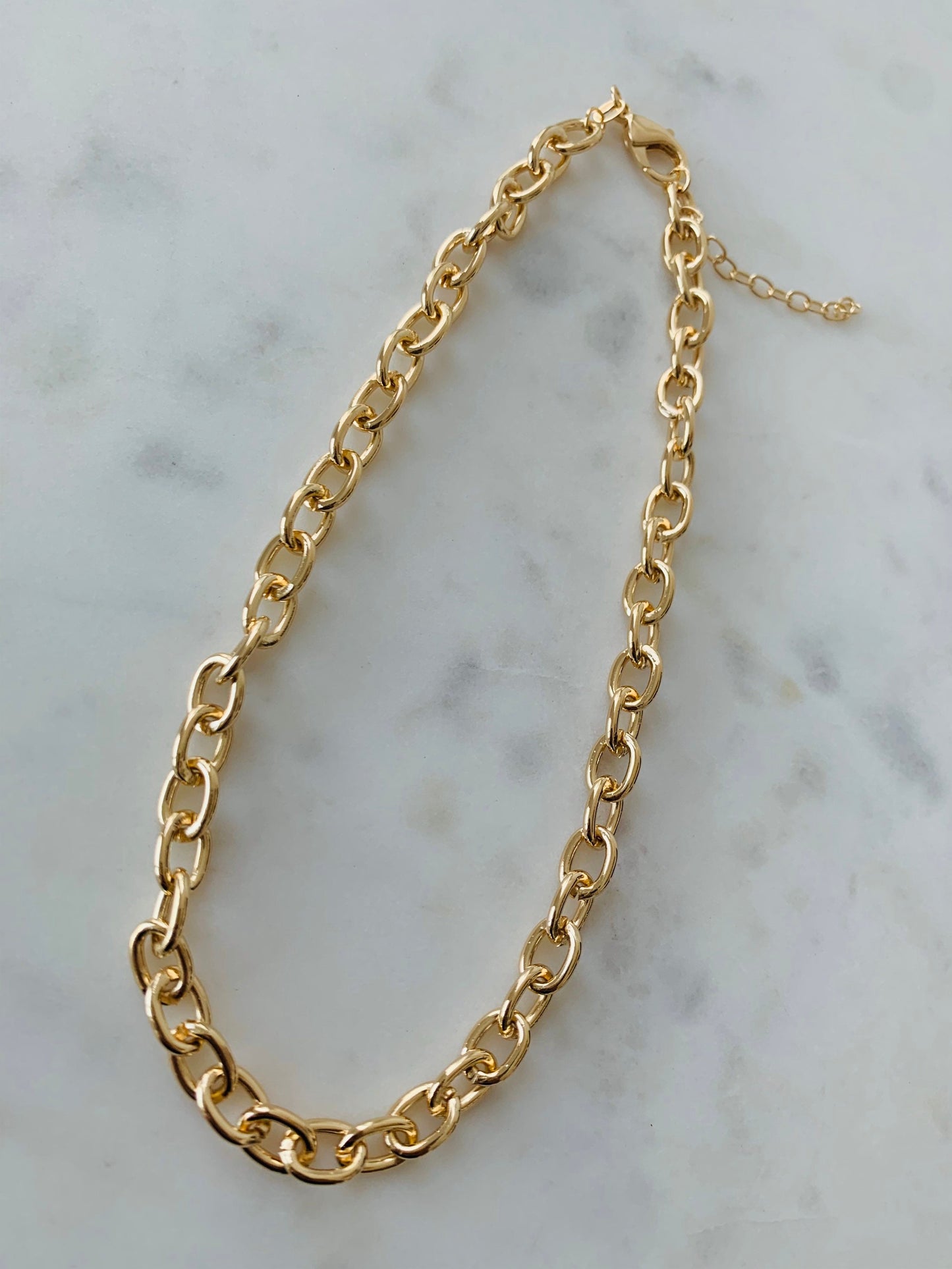 Gold Filled 8mm Hollow Cable Necklace