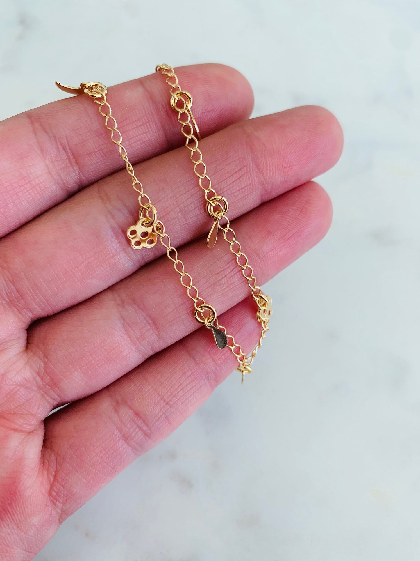 Gold Filled Multi Charm Anklet