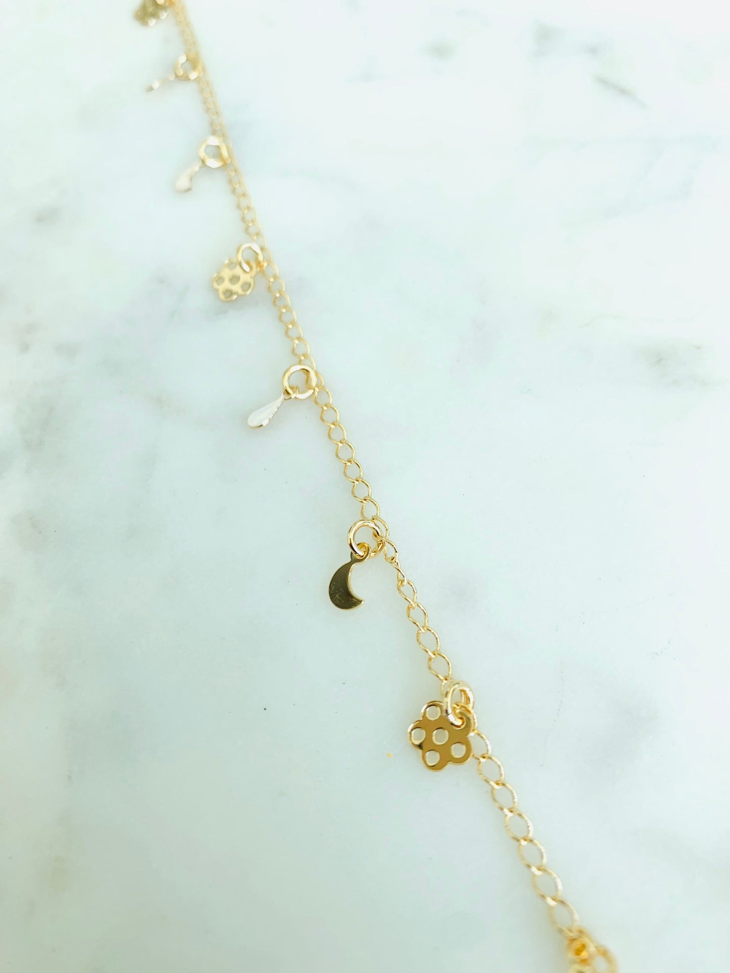 Gold Filled Multi Charm Anklet