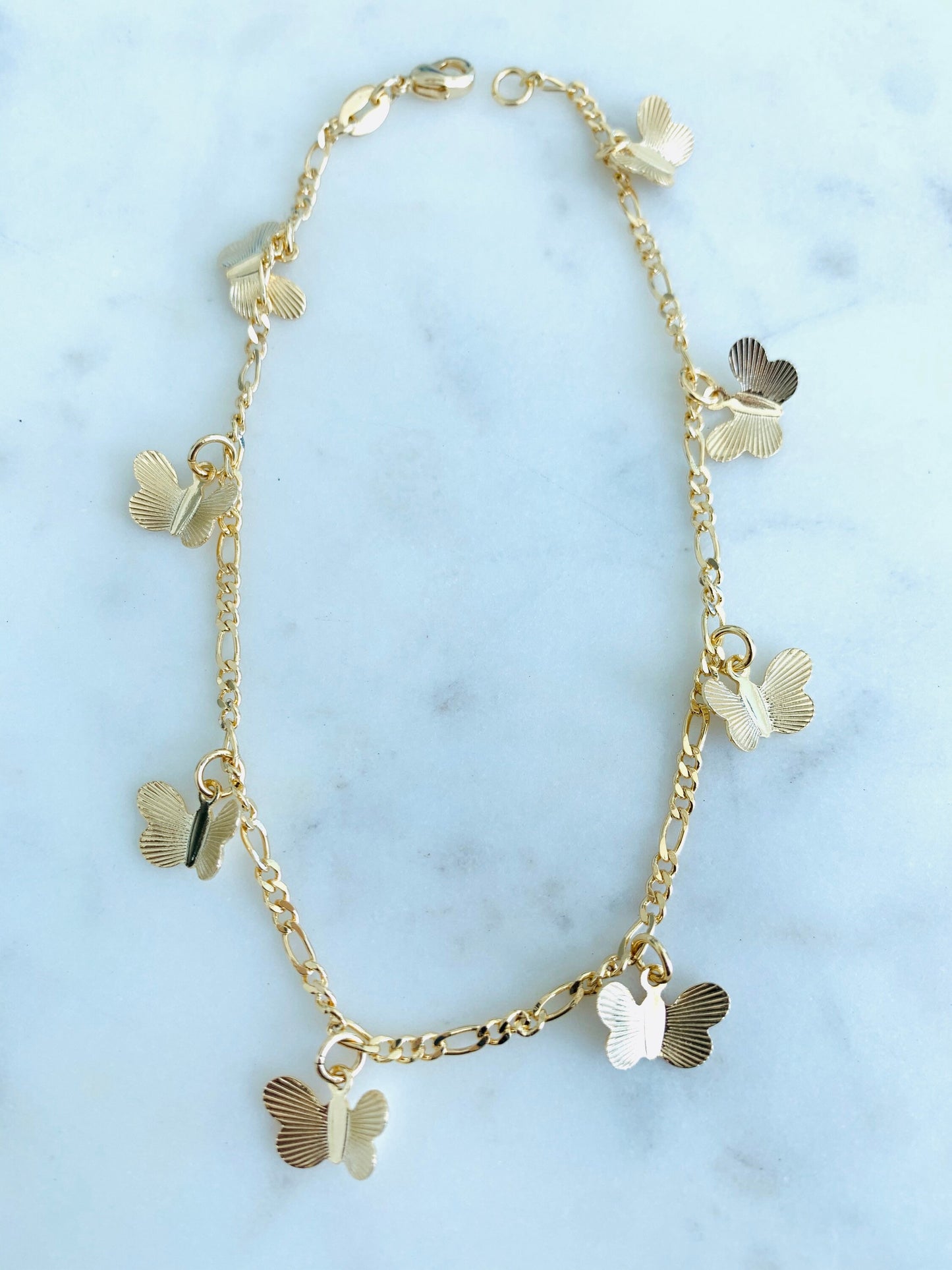 Gold Filled Butterfly Anklet