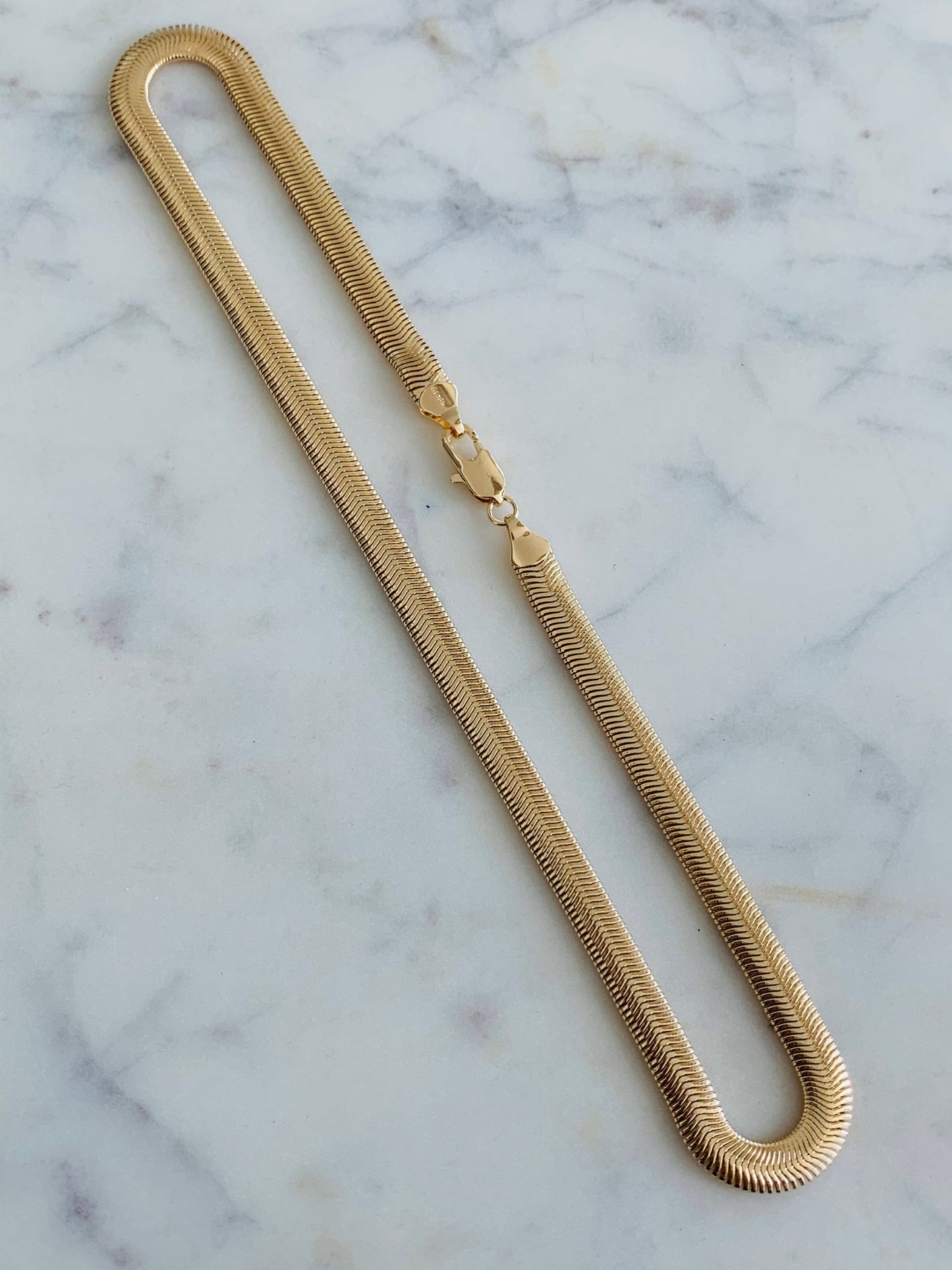 Gold Filled 6mm Magic Herringbone Necklace