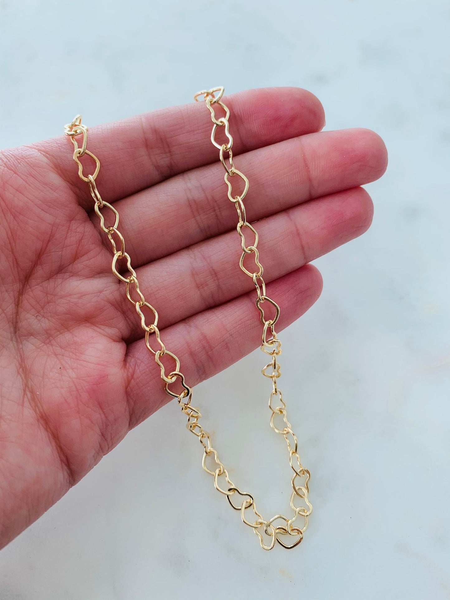 Gold Filled 5mm Heart Necklace