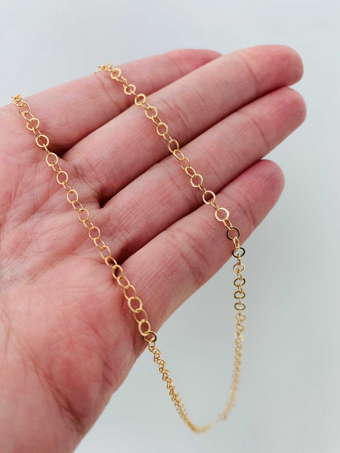 Gold Filled 2mm Cable Link Necklace