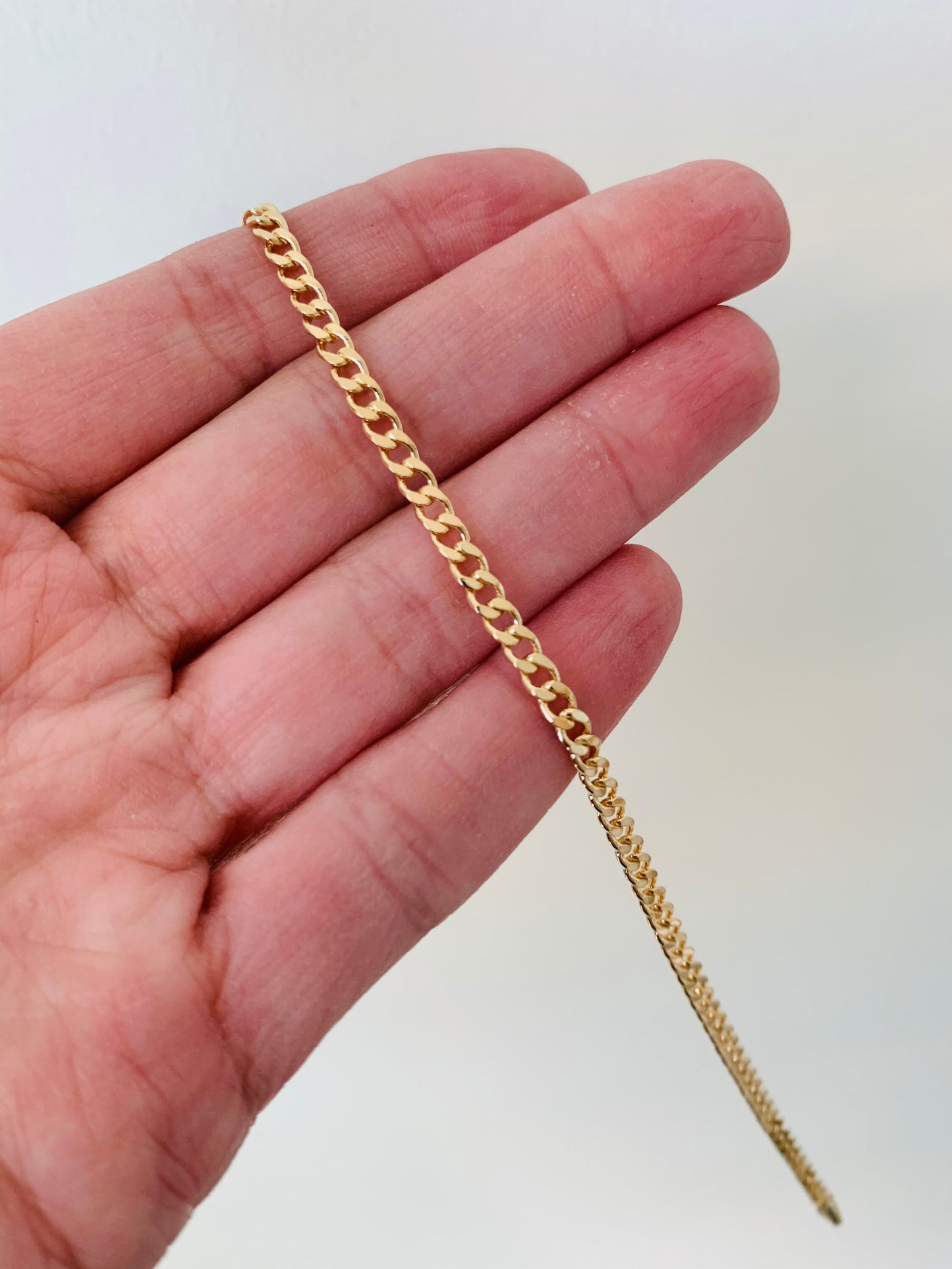 Gold Filled 4mm Curb Bracelet