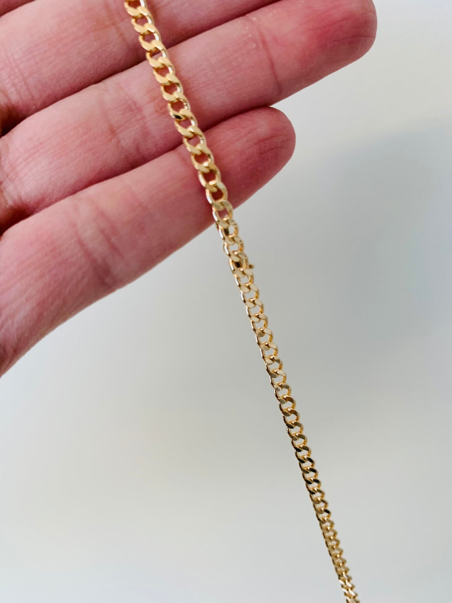 Gold Filled 4mm Curb Bracelet