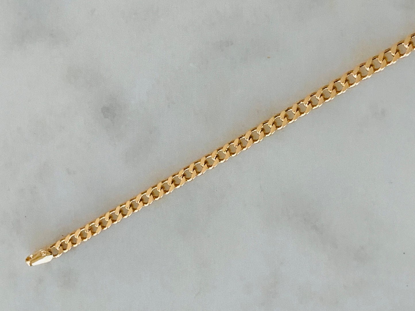 Gold Filled 4mm Curb Bracelet