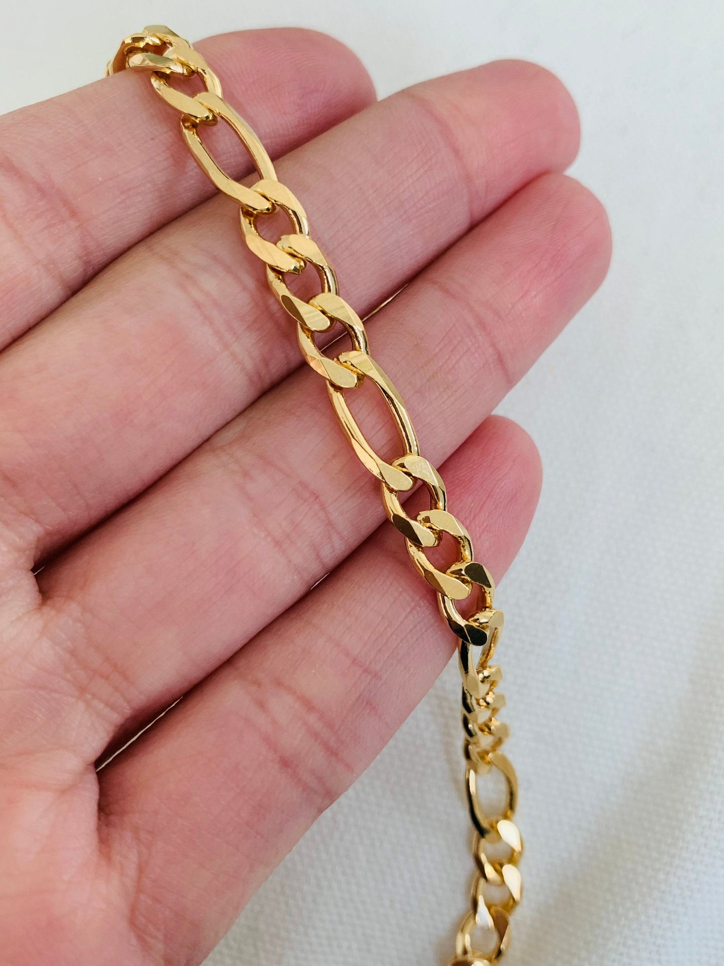 Gold Filled 6mm Figaro Bracelet