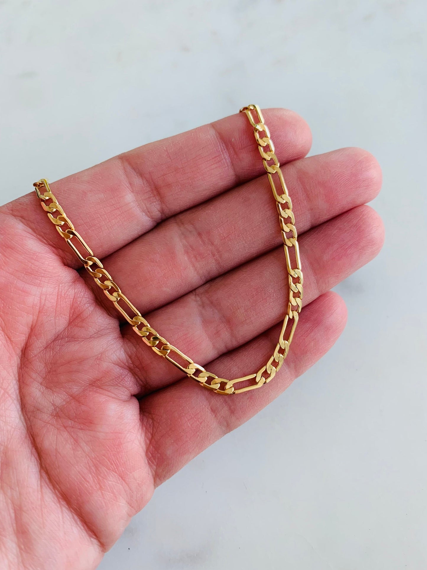 Gold Filled 3mm Figaro Bracelet