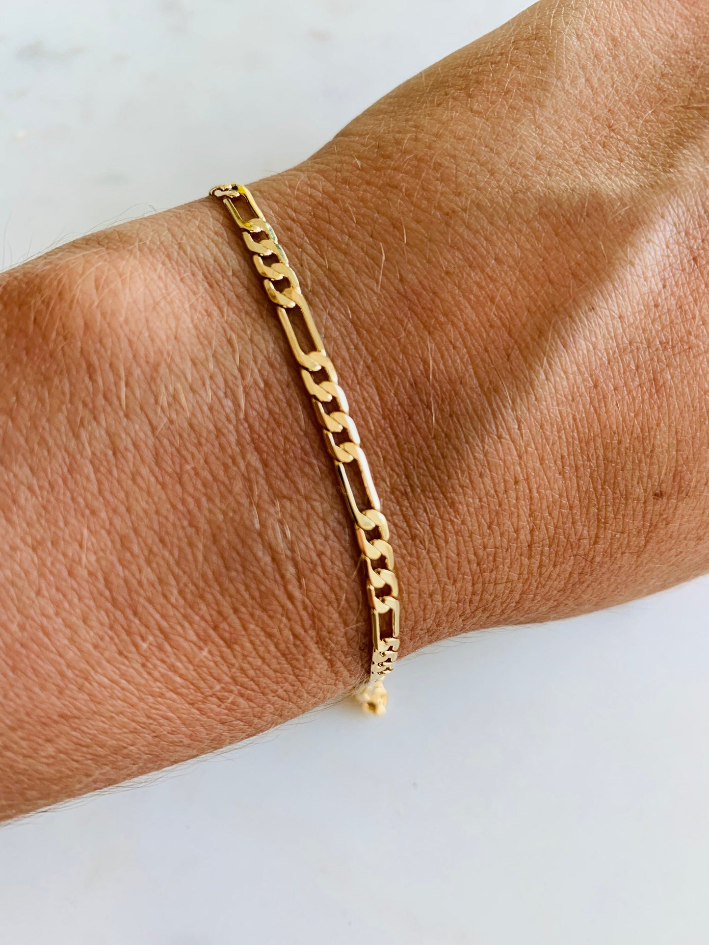 Gold Filled 3mm Figaro Bracelet