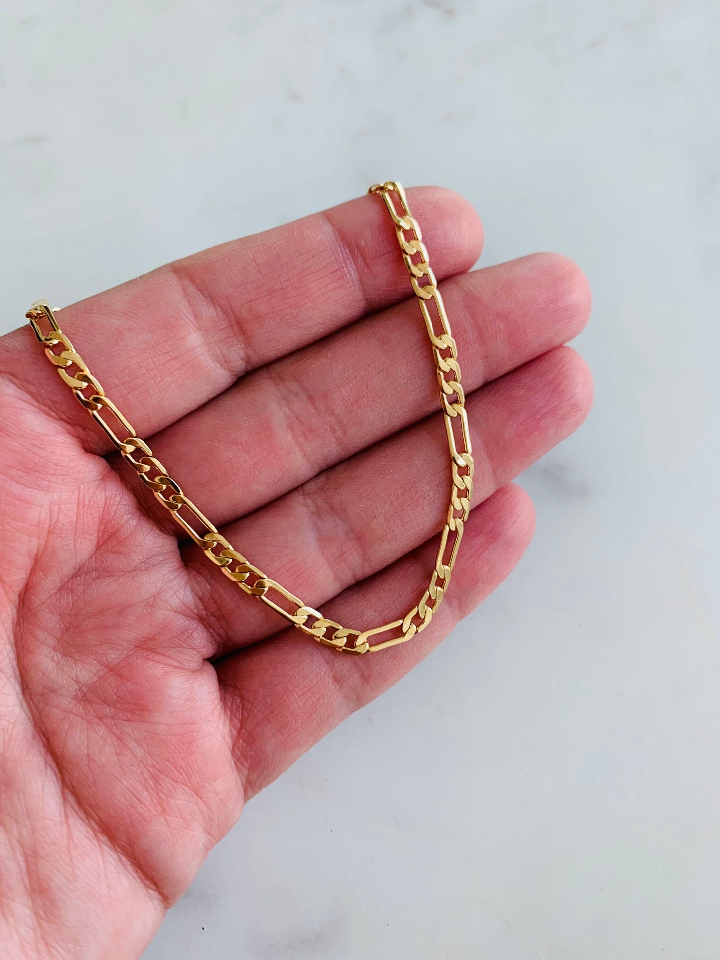 Gold Filled 3mm Figaro Bracelet