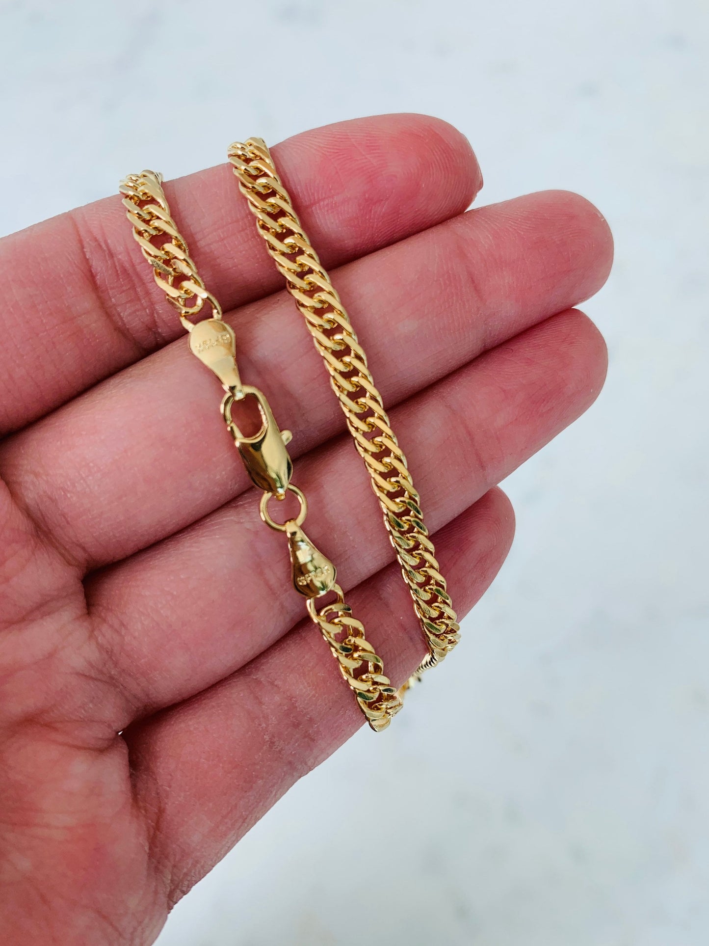 Gold Filled 4mm Omega Necklace