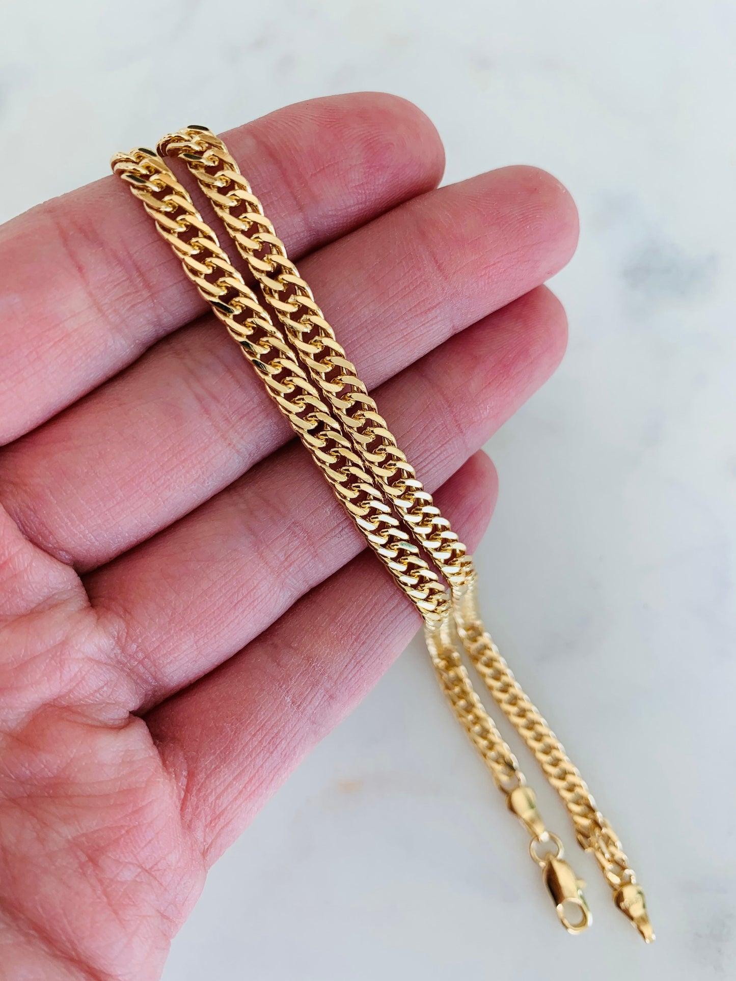 Gold Filled 4mm Omega Necklace