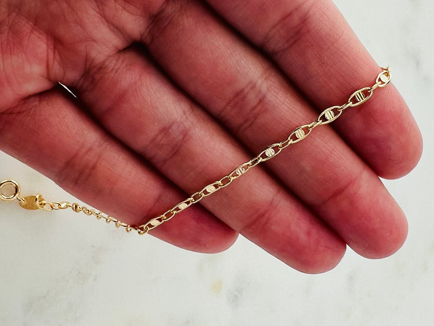 Gold Filled 2mm Chain Anklet