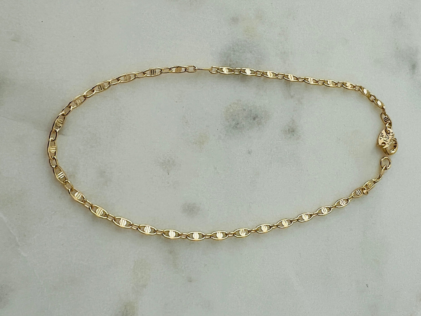 Gold Filled 2mm Chain Anklet