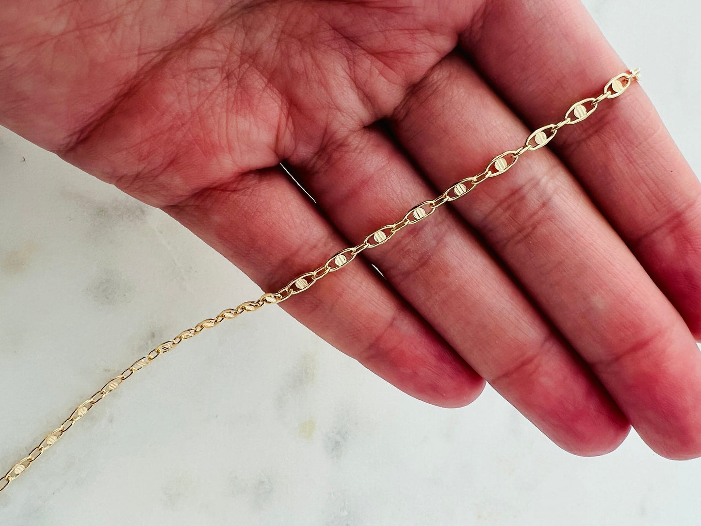 Gold Filled 2mm Chain Anklet