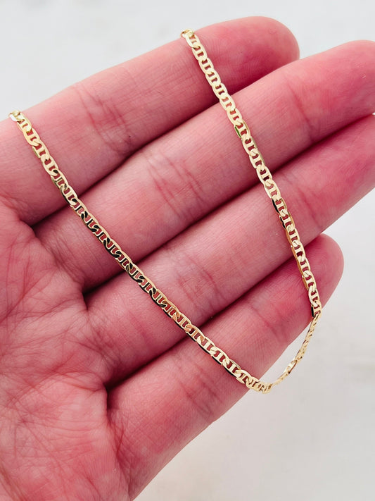 Gold Filled 1mm Mariner Anklet