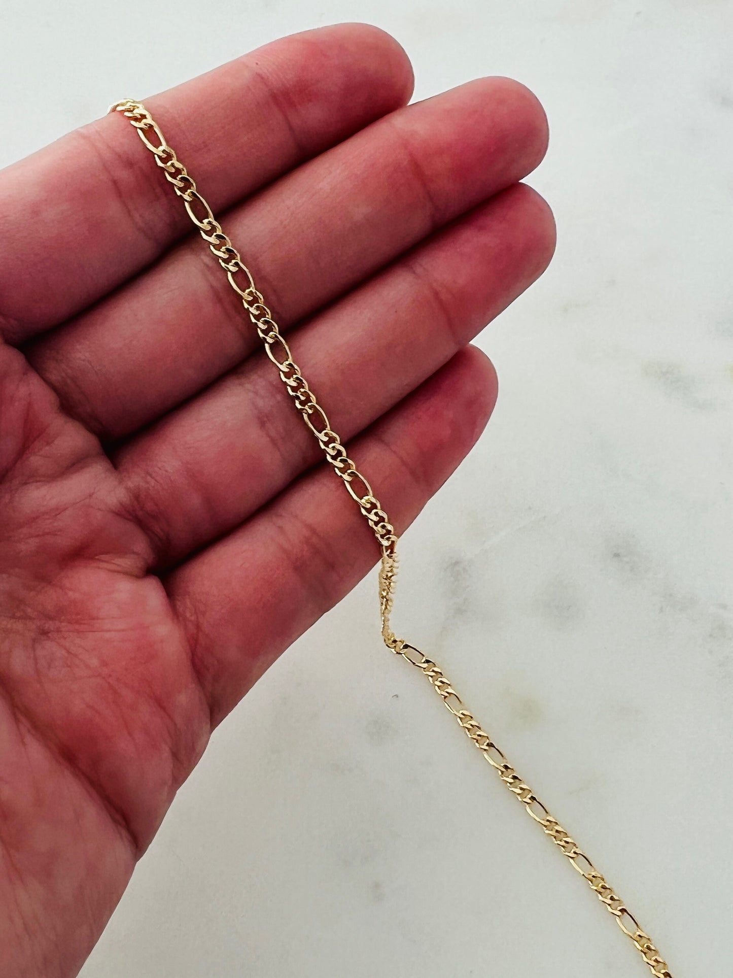 Gold Filled 2.5mm Figaro Anklet